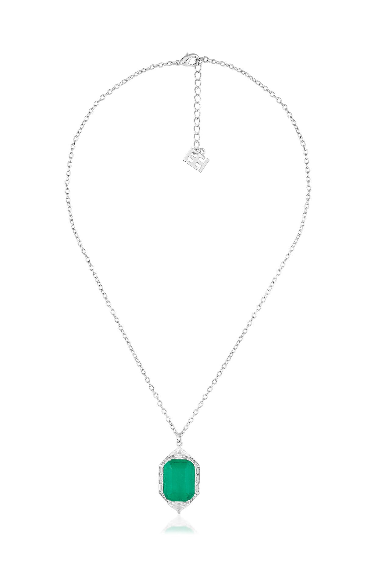 Doublet Dark Emerald Pendant