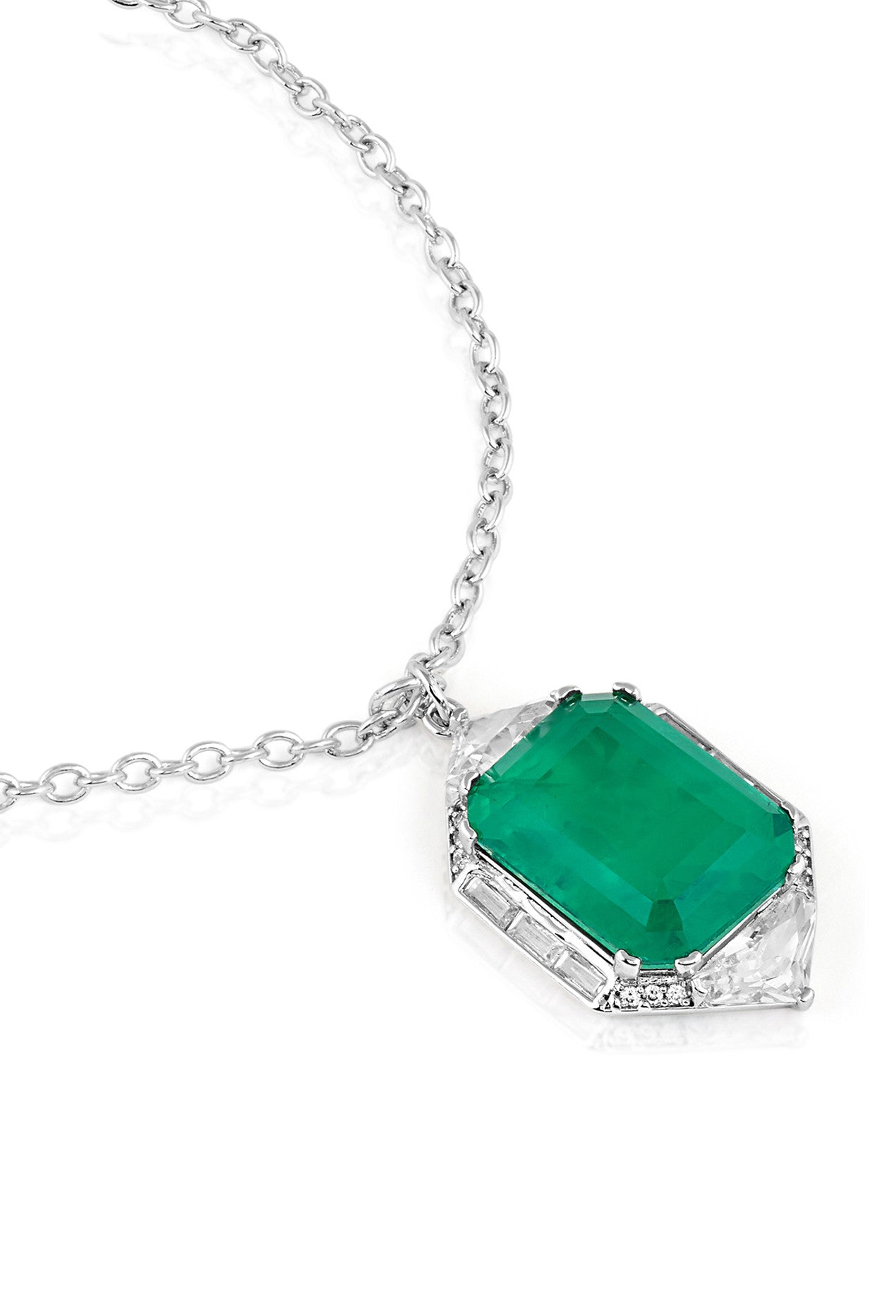 Doublet Dark Emerald Pendant