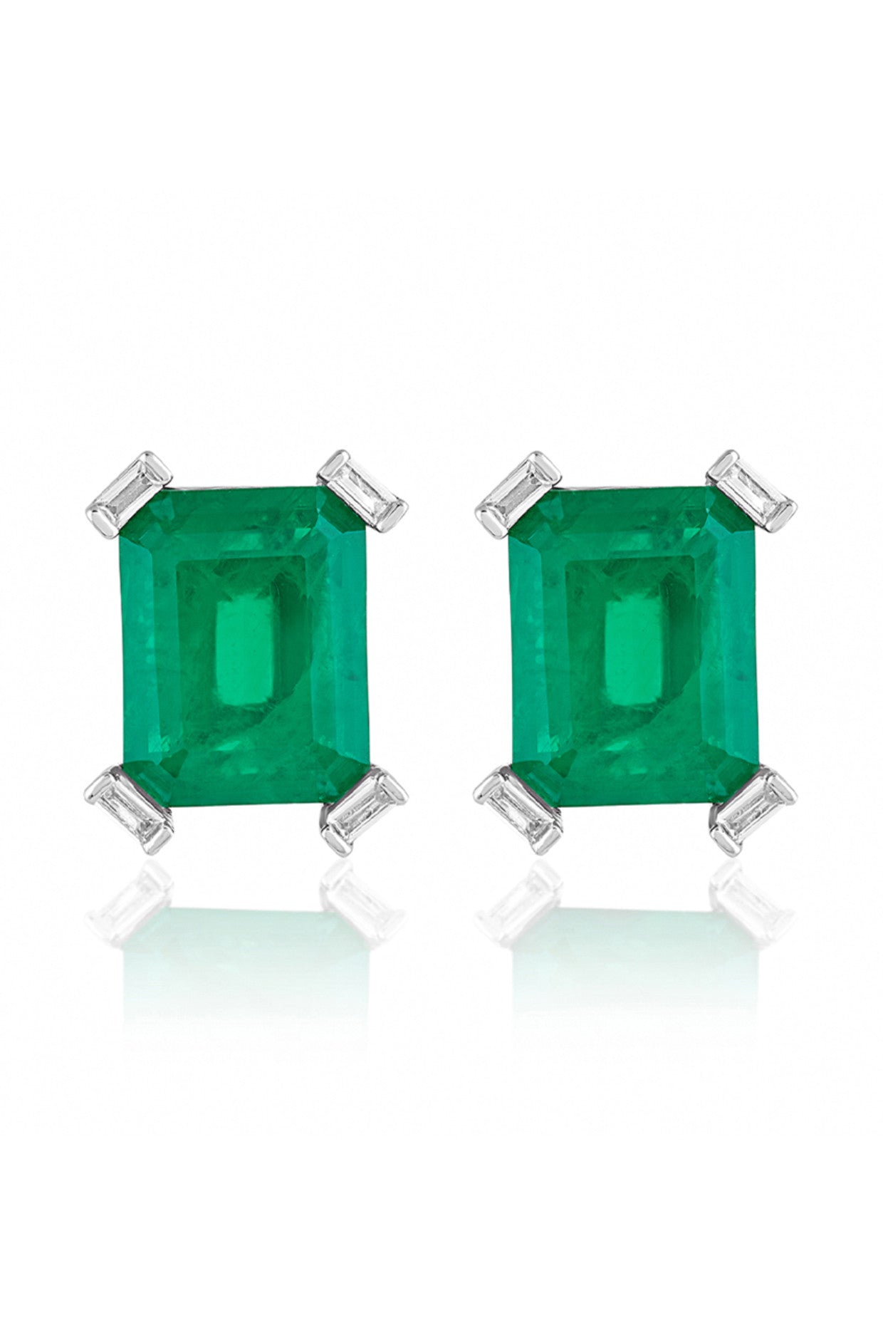 Doublet Green Stone Studs