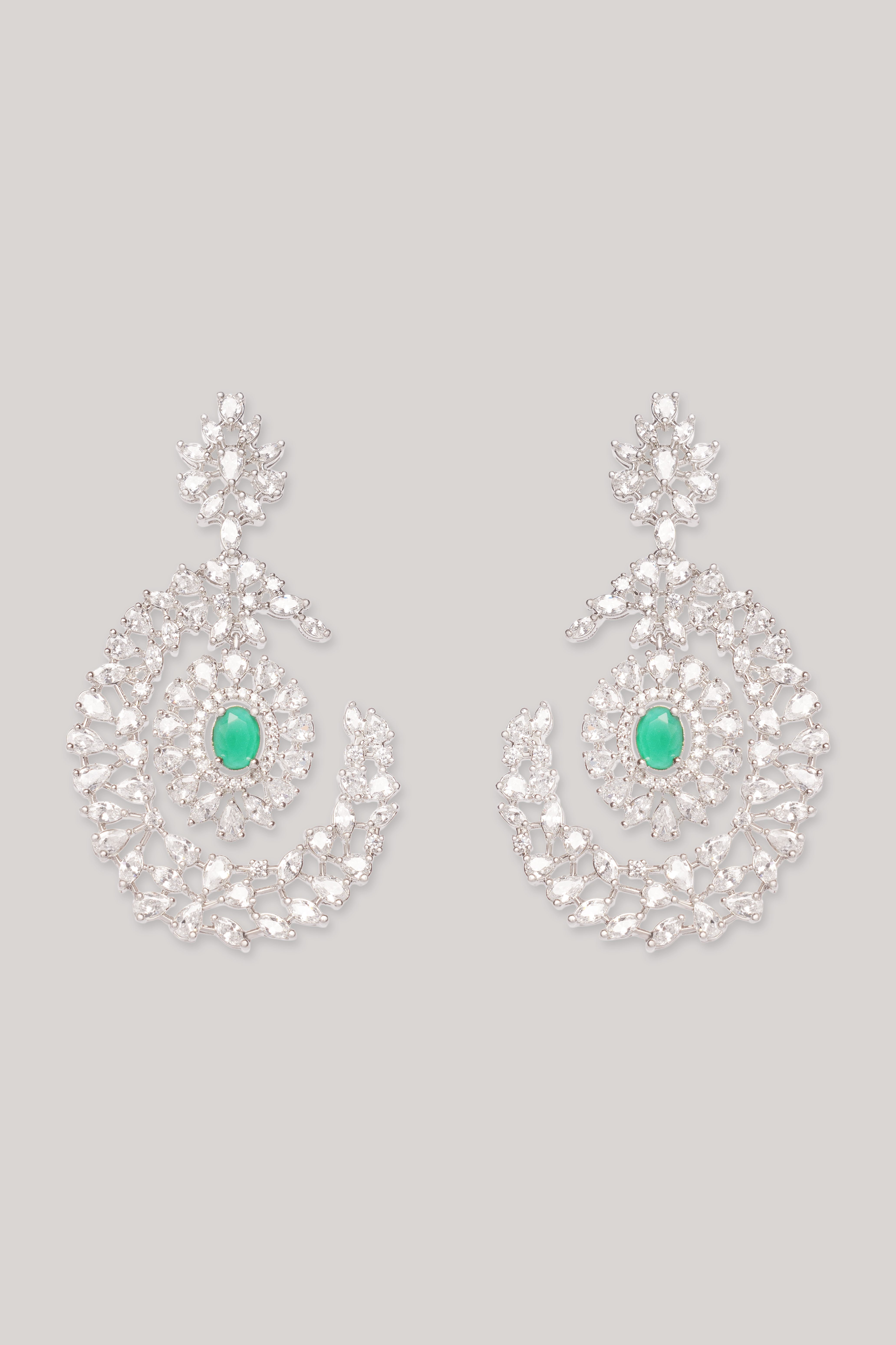 Zubaida Green Kundan Necklace Set