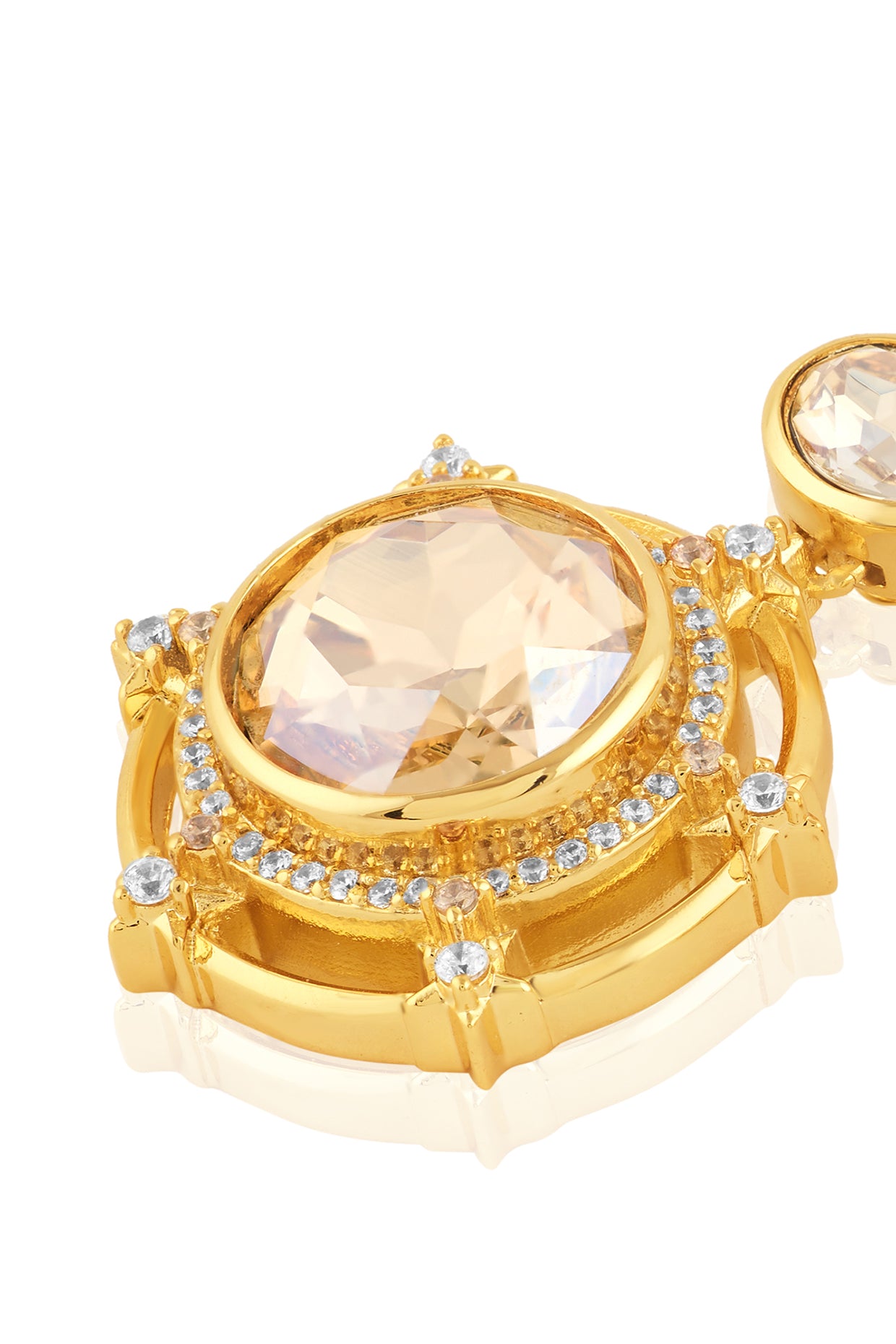 Noctra Statement Danglers 18kt Gold Plated