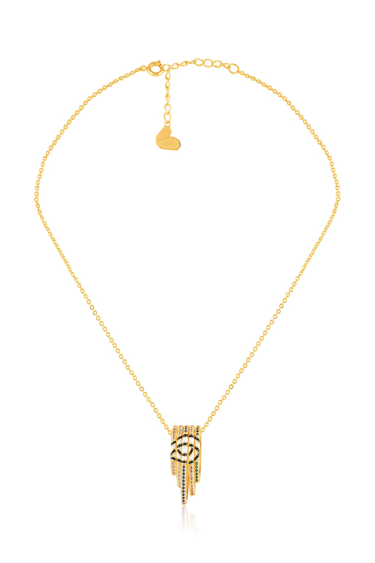 Visura Pendant Necklace In 18Kt Gold Plated