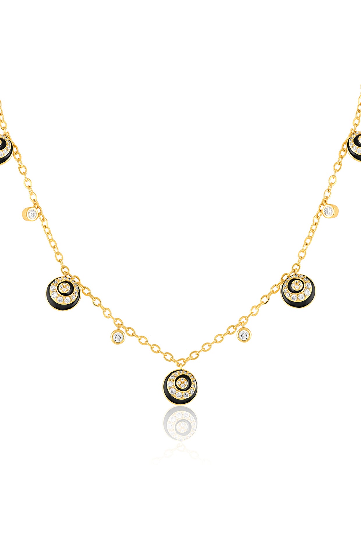 Solacea Charm Choker In 18Kt Gold Plated