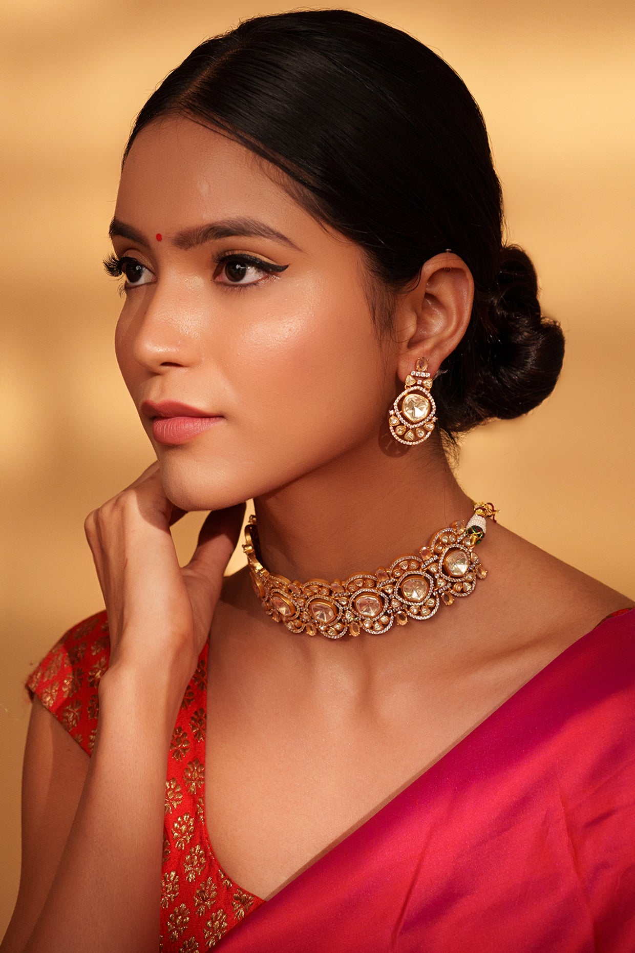 Nagozi Moissanite Choker Set