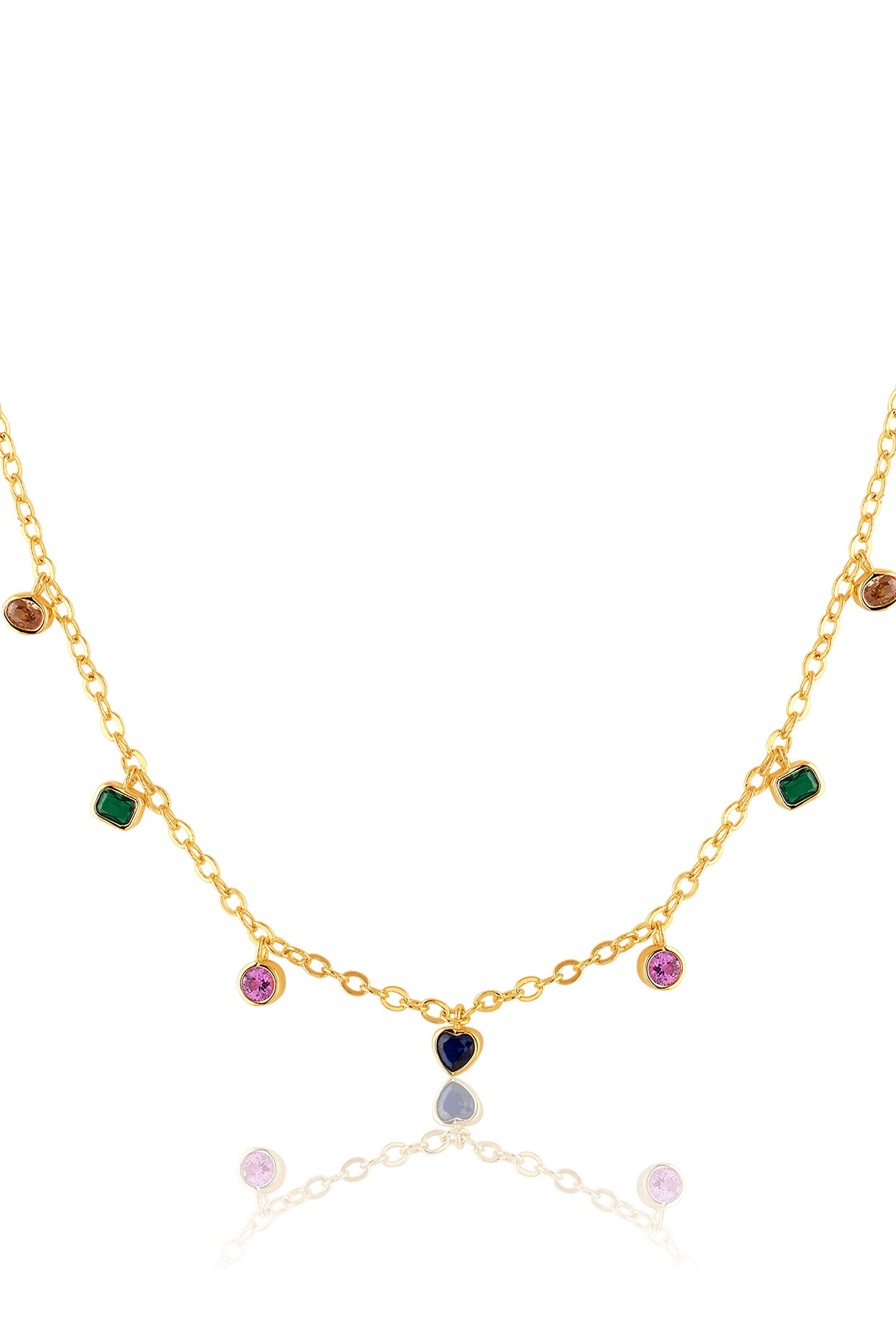 Soul Symbols Charm Necklace In 18kt Gold Plated
