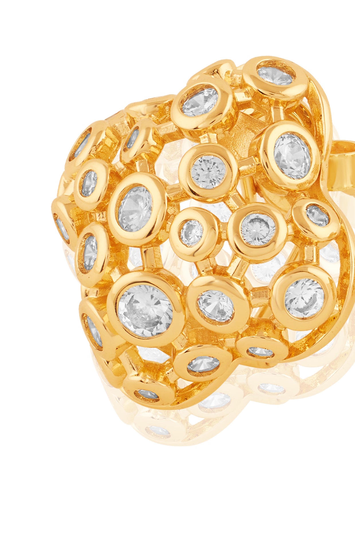 Fino Statement Studs In 18Kt Gold Plated