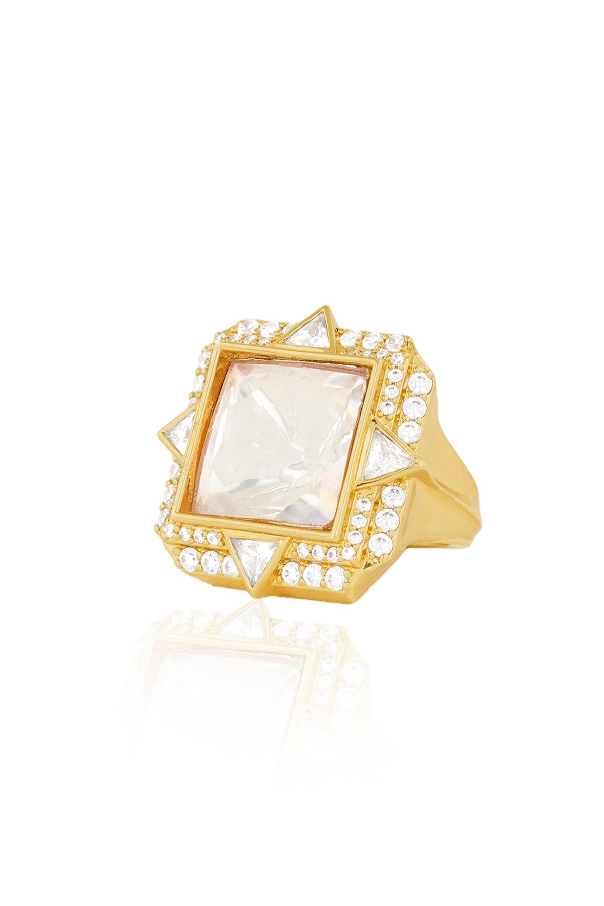 Polki Royal Signet Ring