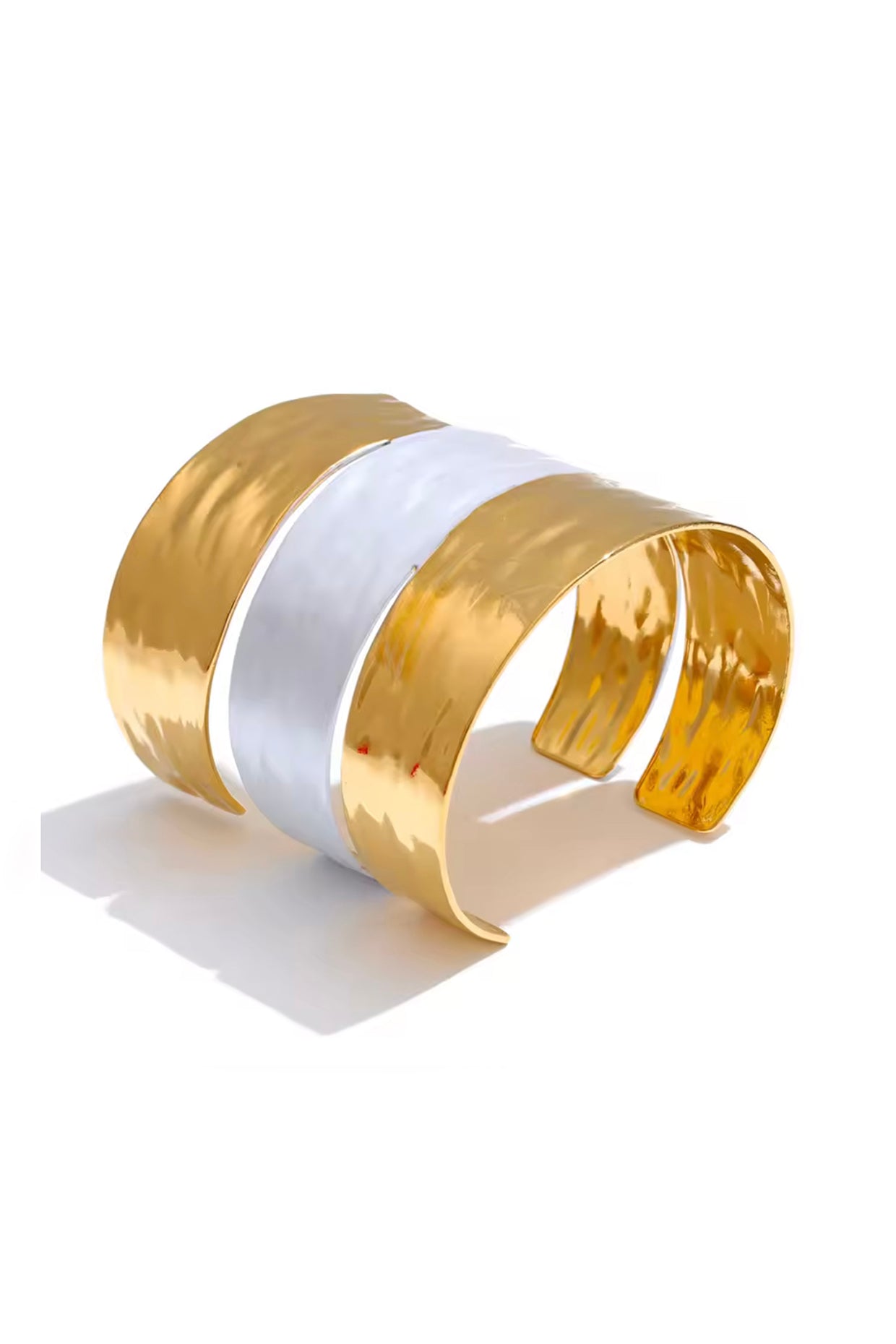 18Kt Gold Plated Double Band Cuff