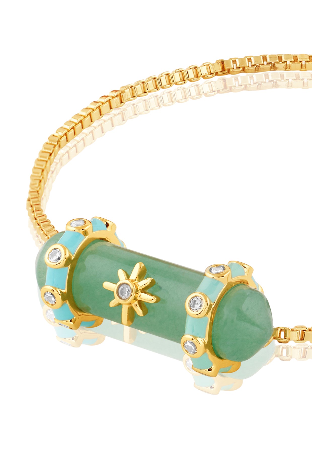 Verdant Flow Bracelet In 18kt Gold Plated