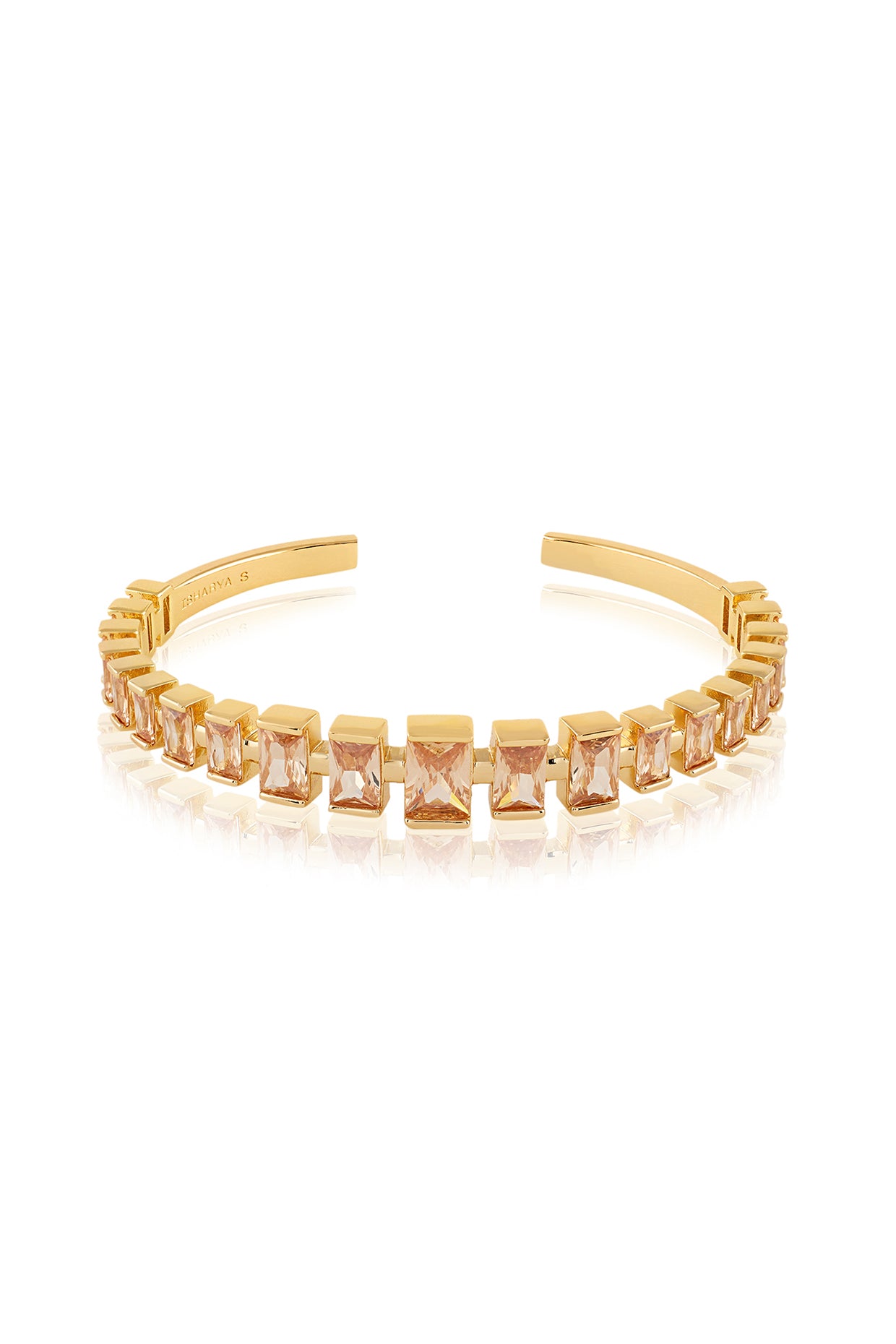 Solar Flare Cuff In 18kt Gold Plated