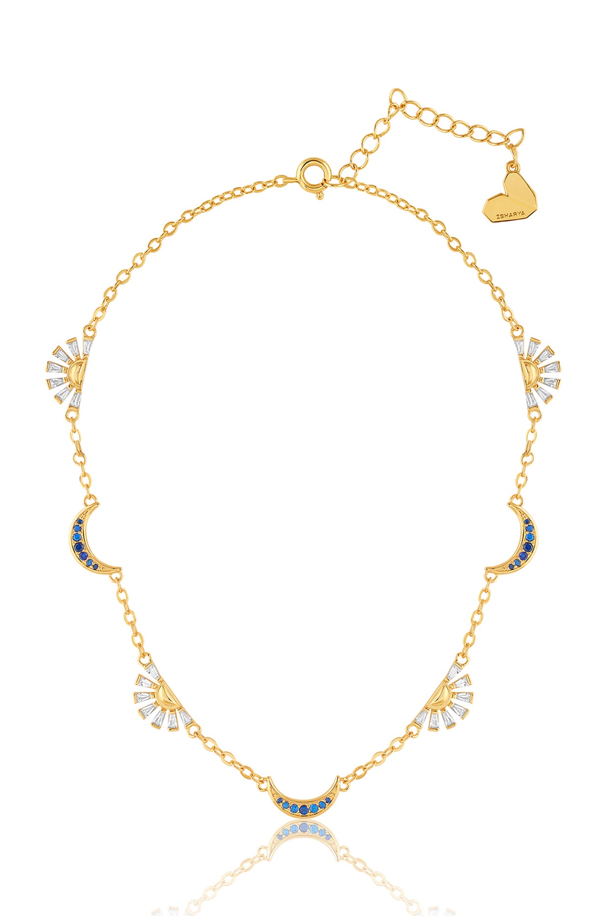 Celestial Rhythm Necklace In Green plating