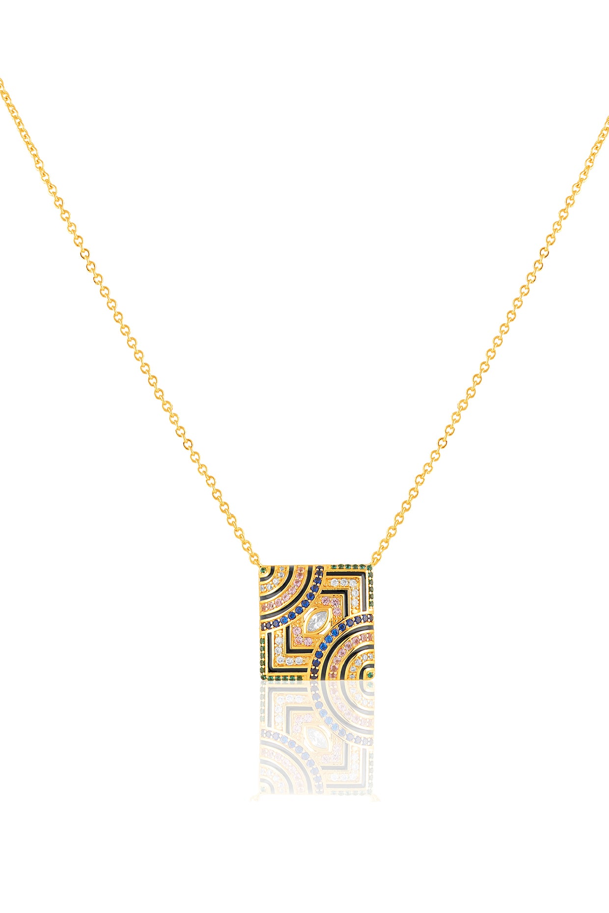 Vyntra Pendant Necklace In 18Kt Gold Plated