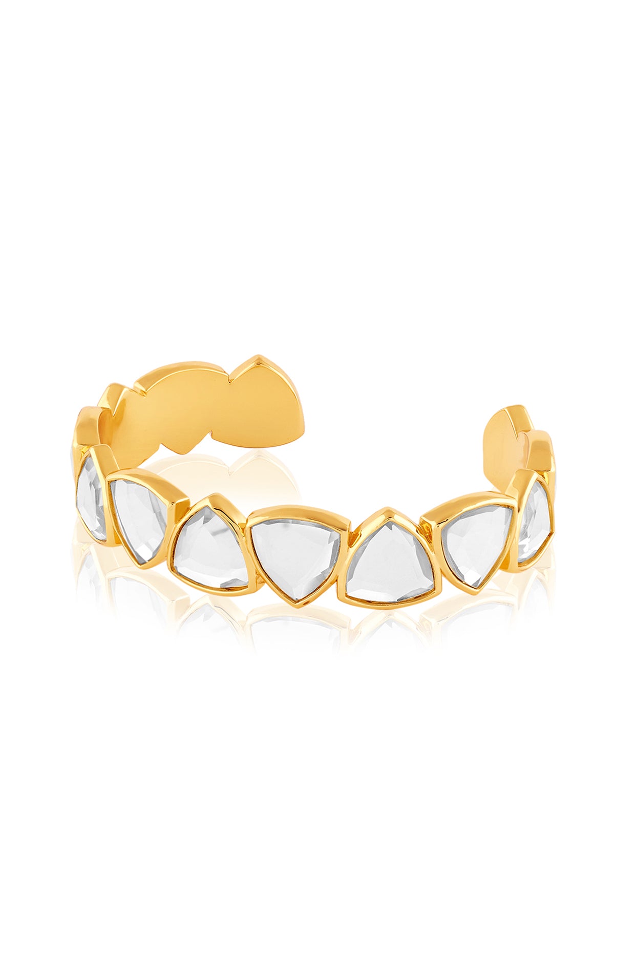 Inayat Mirror Statement Cuff 18Kt Gold Plated