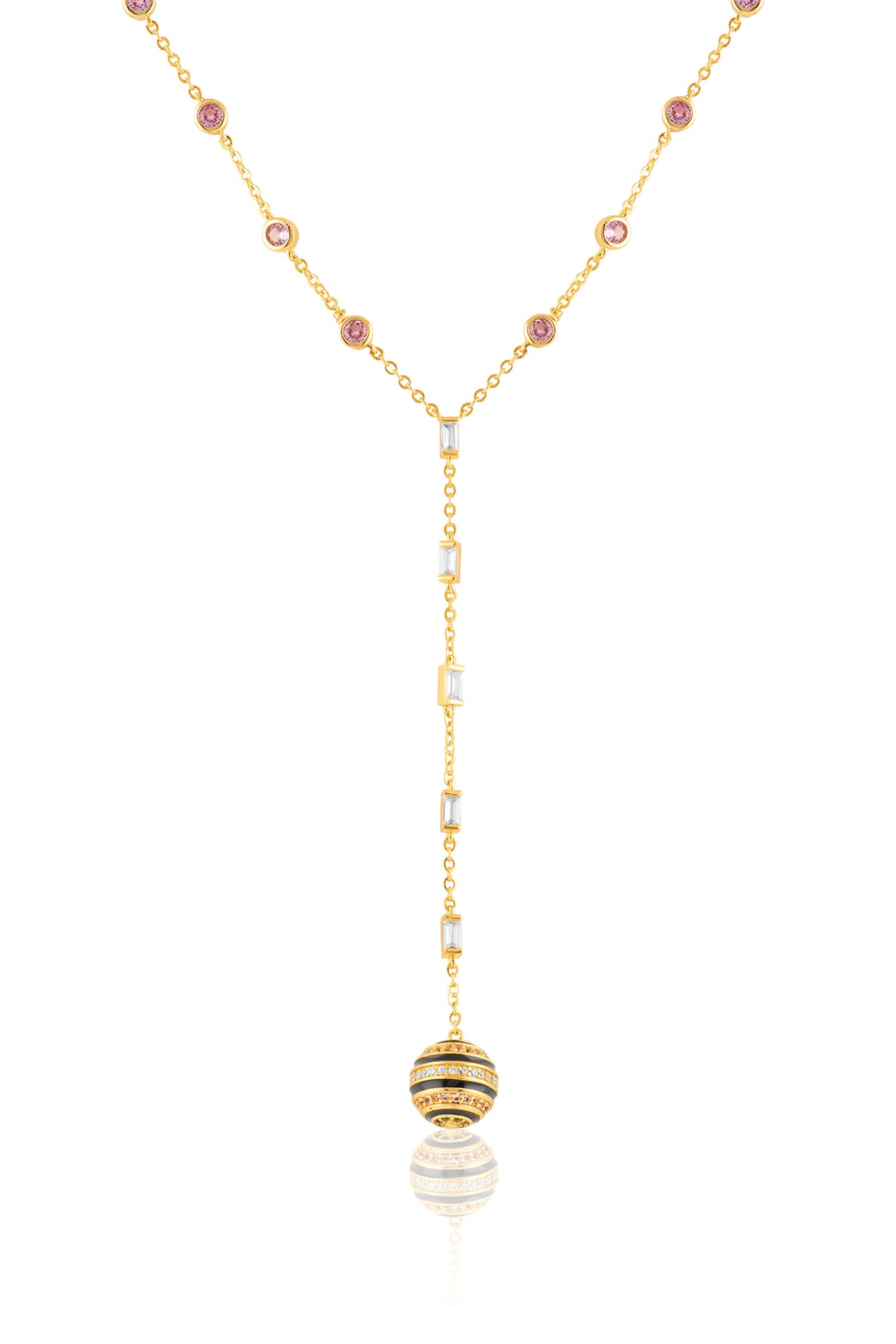 Evoka Y Necklace In 18Kt Gold Plated