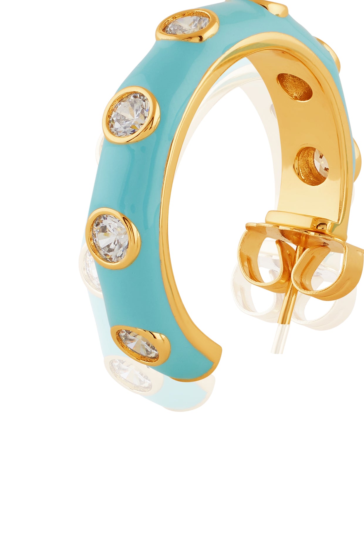 Serenity Huggies In 18kt Gold Plated