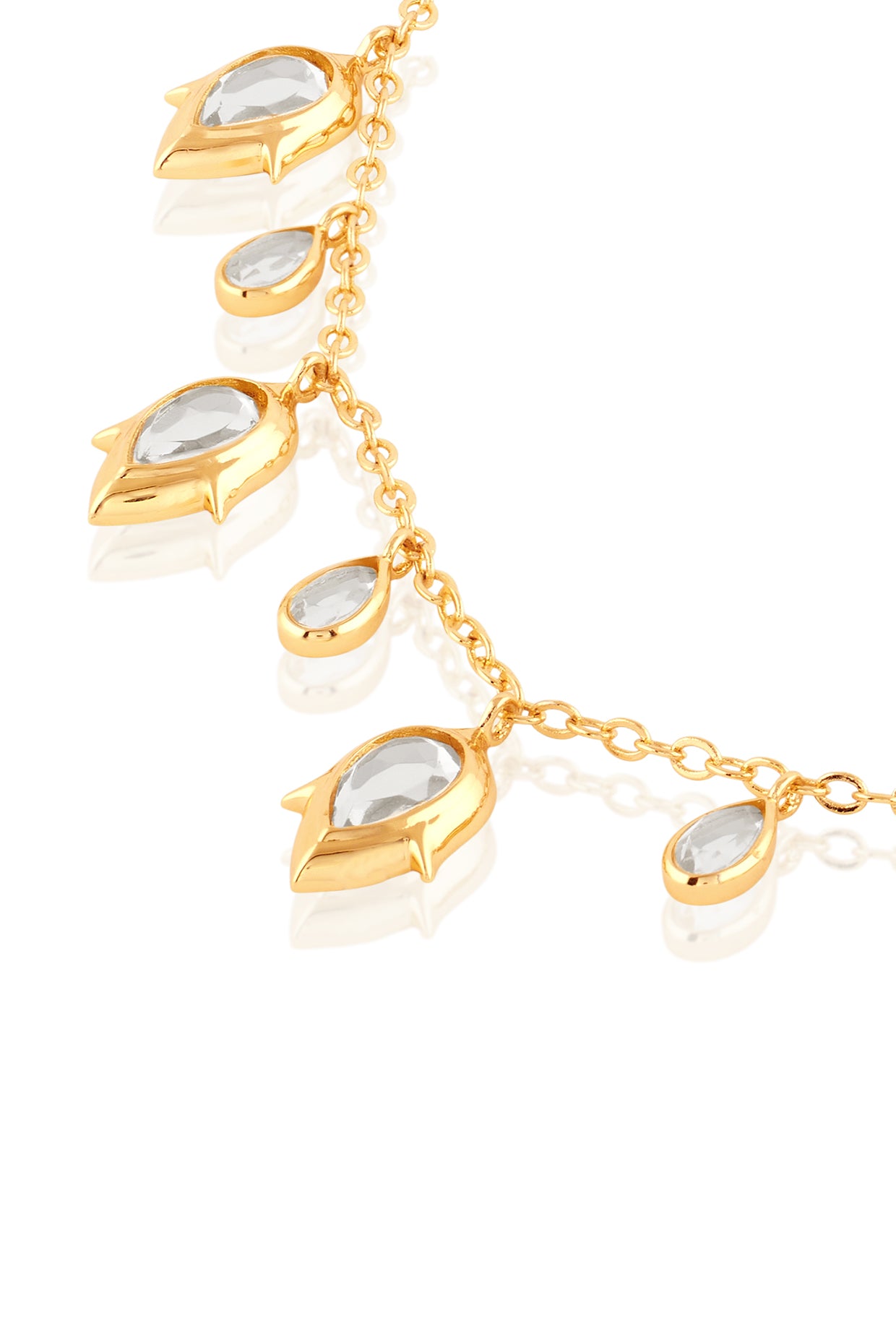 Caminho Charm Necklace In 18Kt Gold Plated