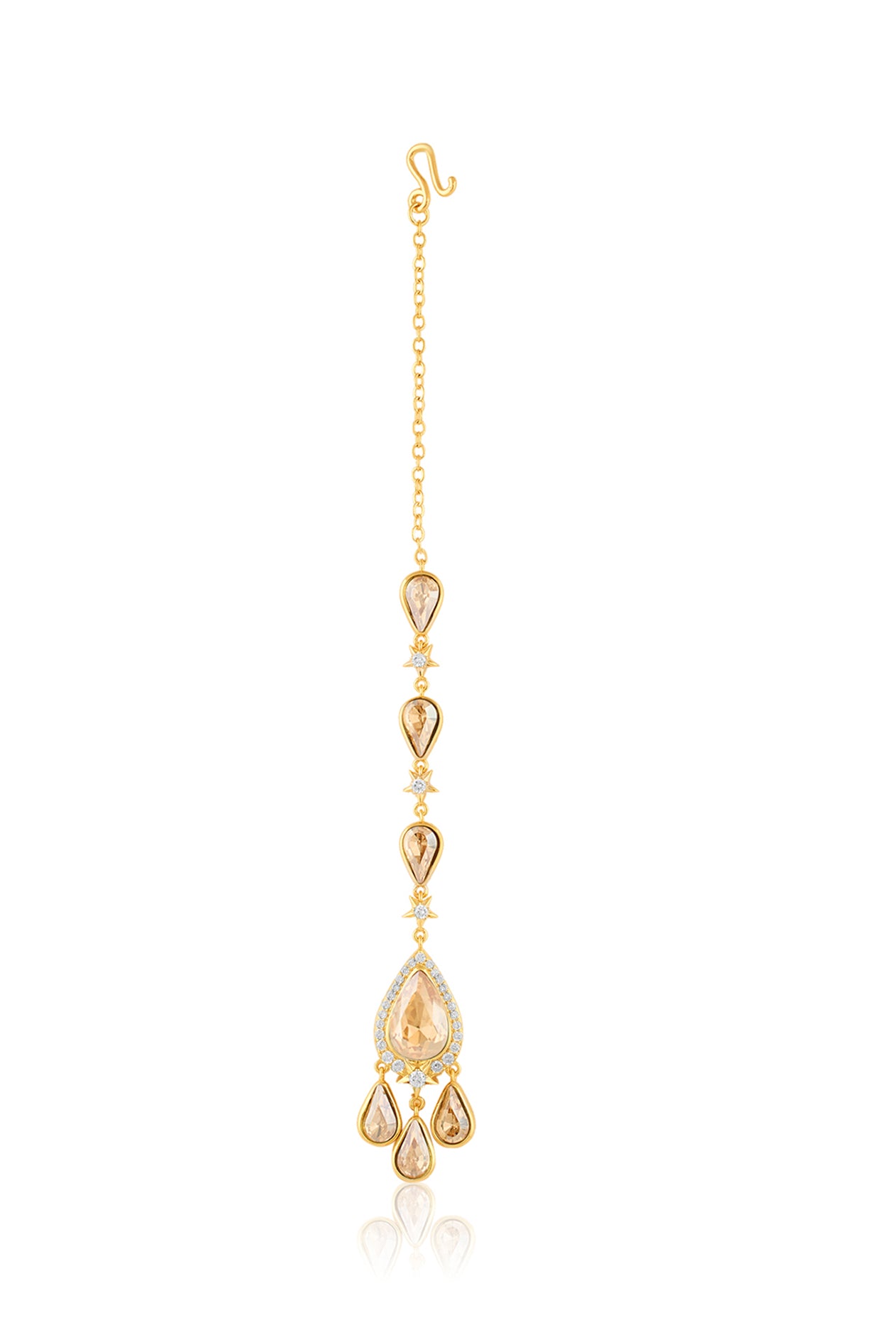 Sylvara Maang Tikka In 18Kt Gold Plated
