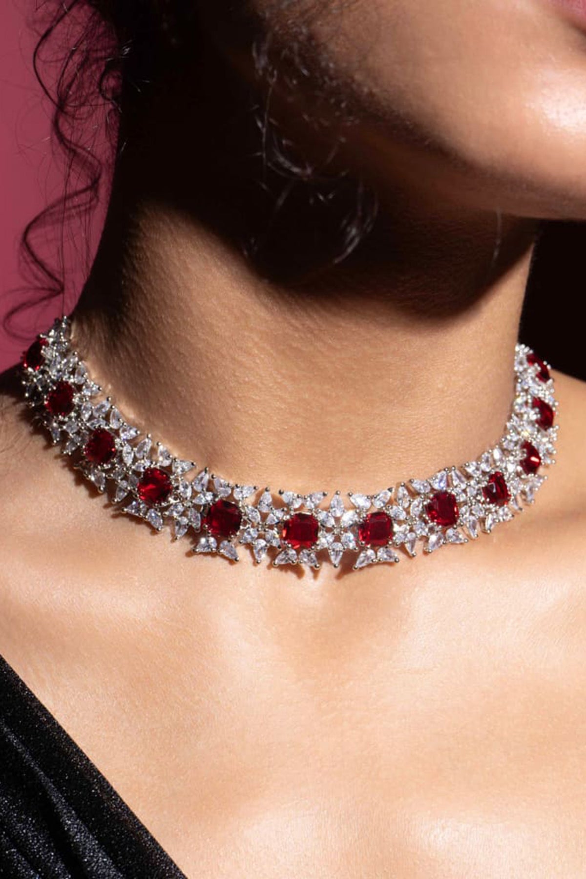 Red Aadhya Necklace