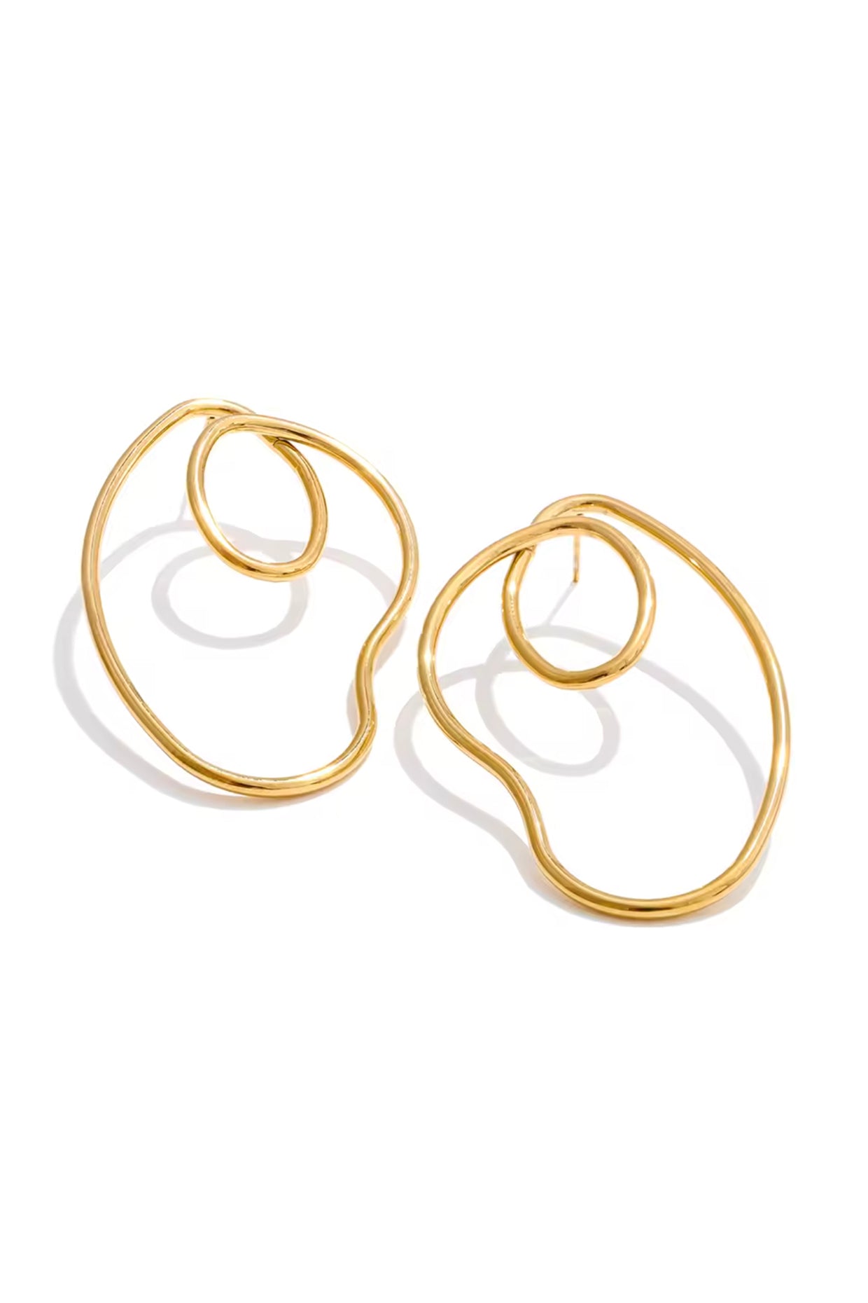18Kt Gold Plated Helix Earrings