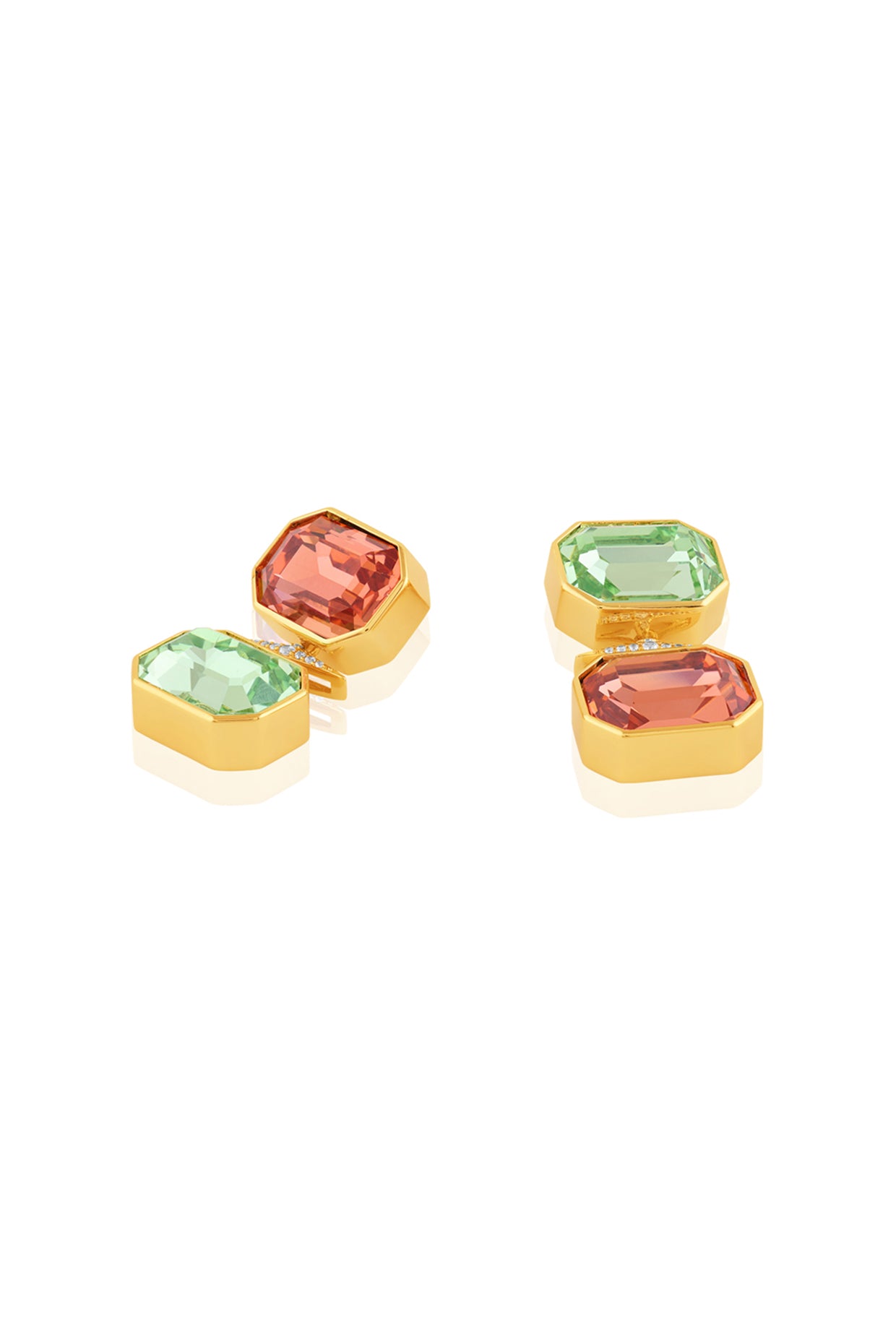 Serapha Mismatched Danglers 18kt Gold Plated