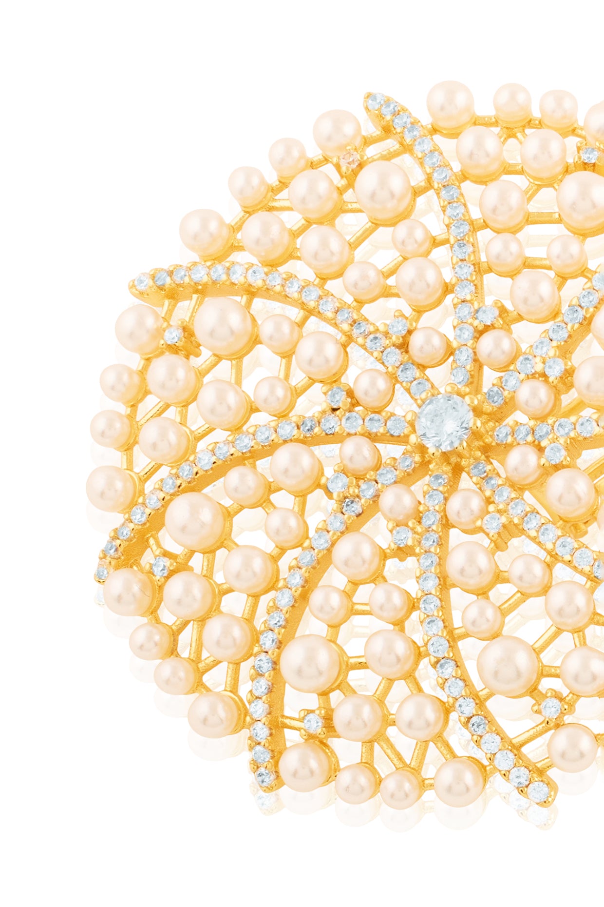 Galaxis Stud Earrings In 18Kt Gold Plated