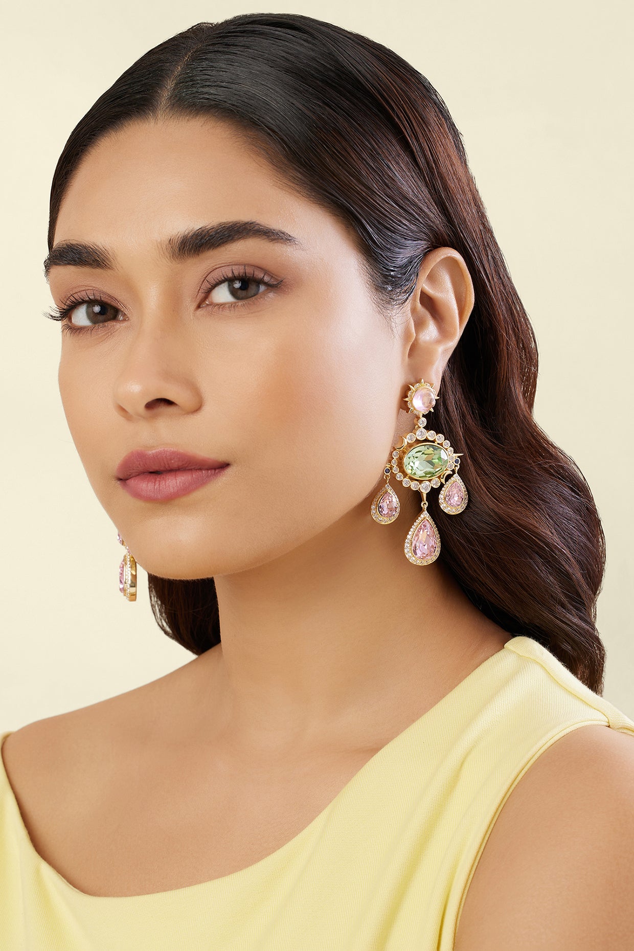 Isha's Danglers In 18Kt Gold Plated