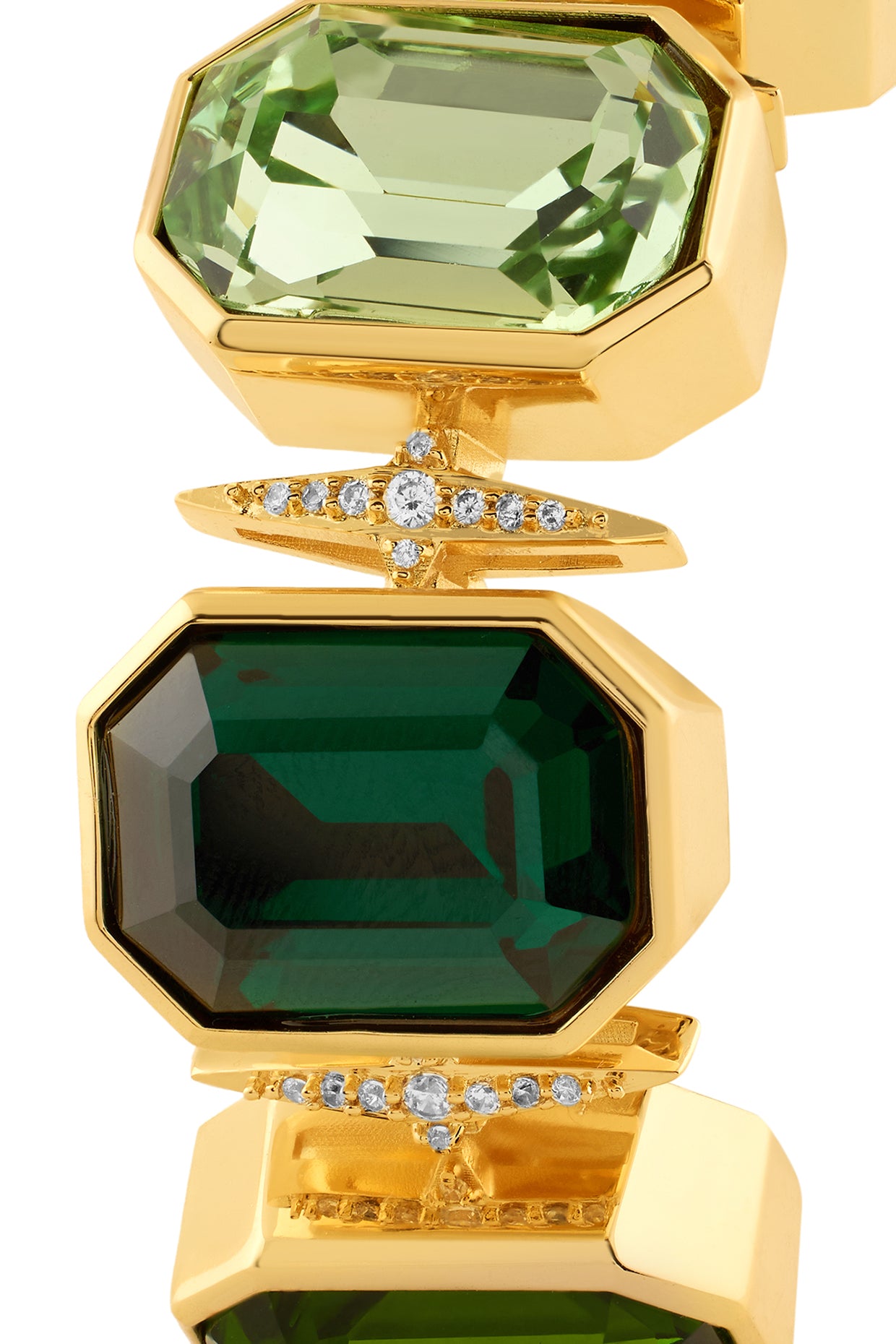 Columbian Fantasy Cuff Bracelet In 18Kt Gold Plated