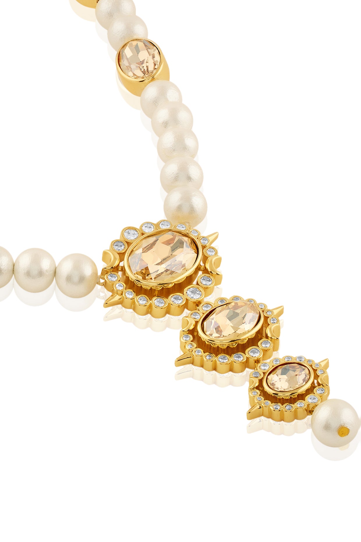 Scorpius Pearl Necklace In 18Kt Gold Plated