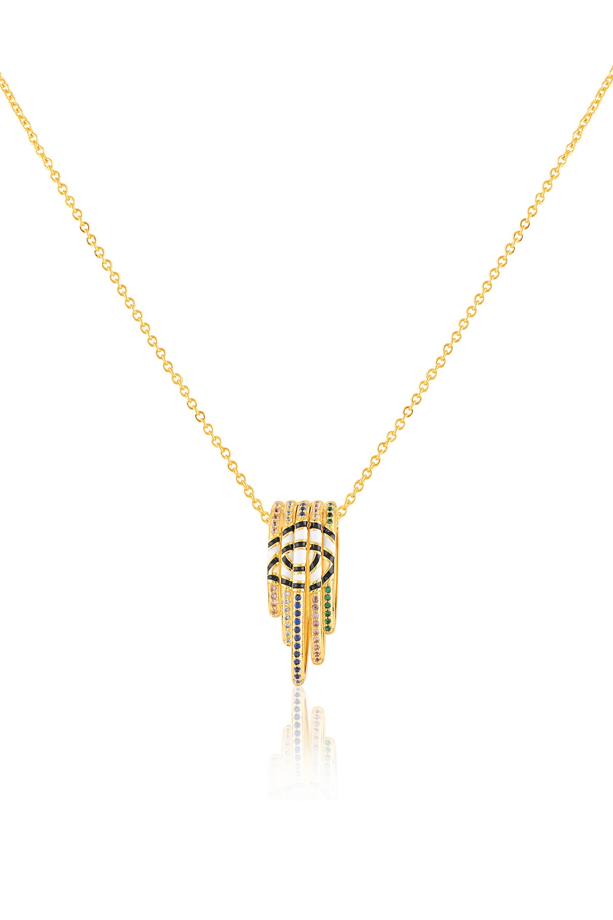 Visura Pendant Necklace In 18Kt Gold Plated