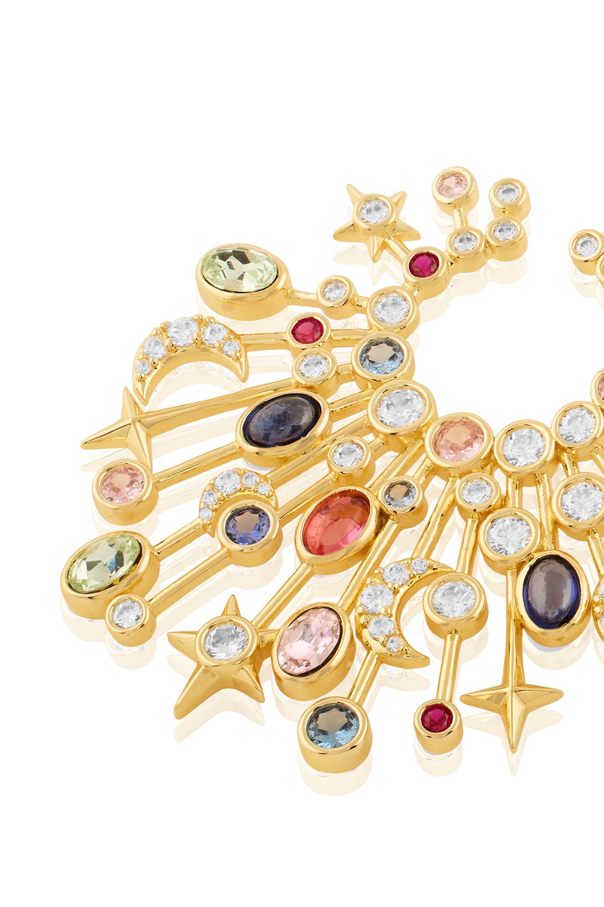 Rumi's Last Poem Earrings In 18Kt Gold Plated