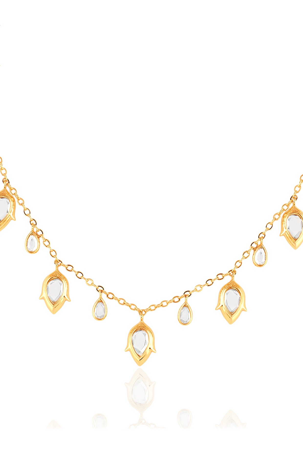 Caminho Charm Necklace In 18Kt Gold Plated