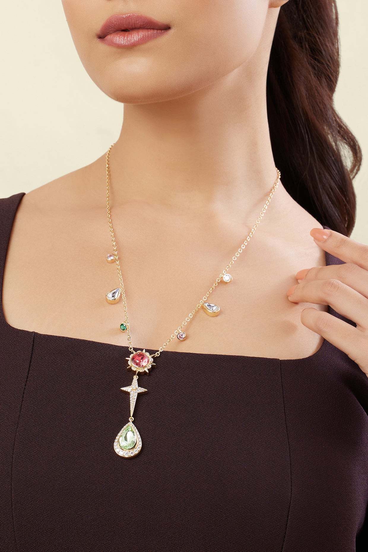 Arctura Y Necklace In 18Kt Gold Plated