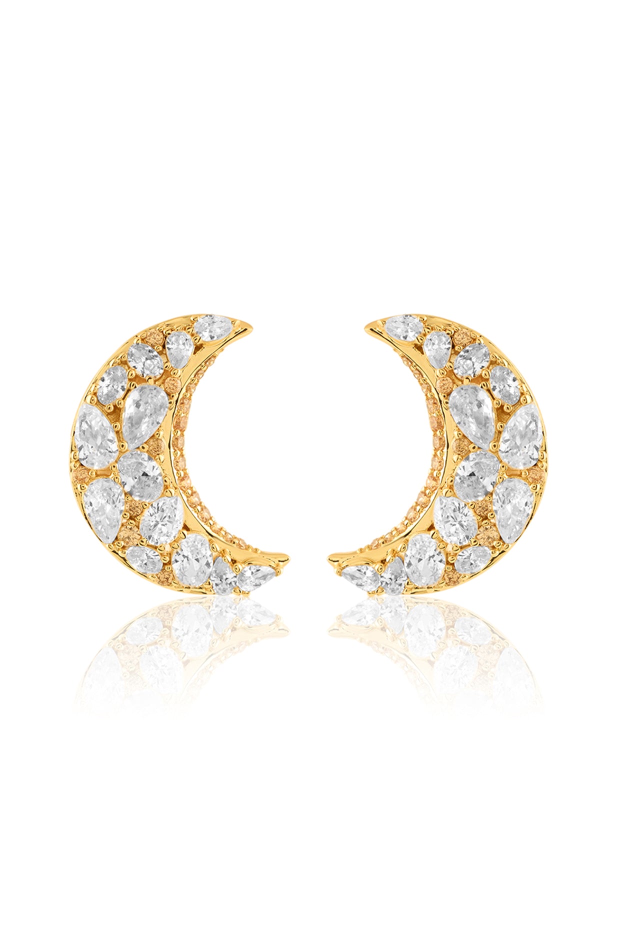 Kosher Statement Danglers In 18Kt Gold Plated