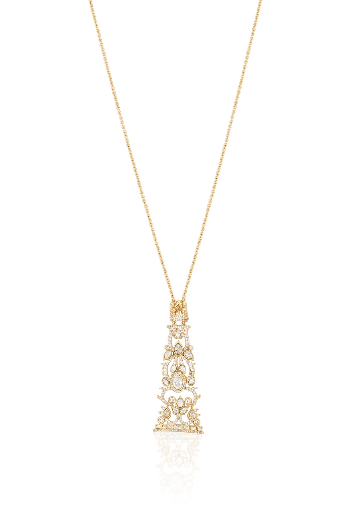Polki Queen's Gambit Pendant Necklace