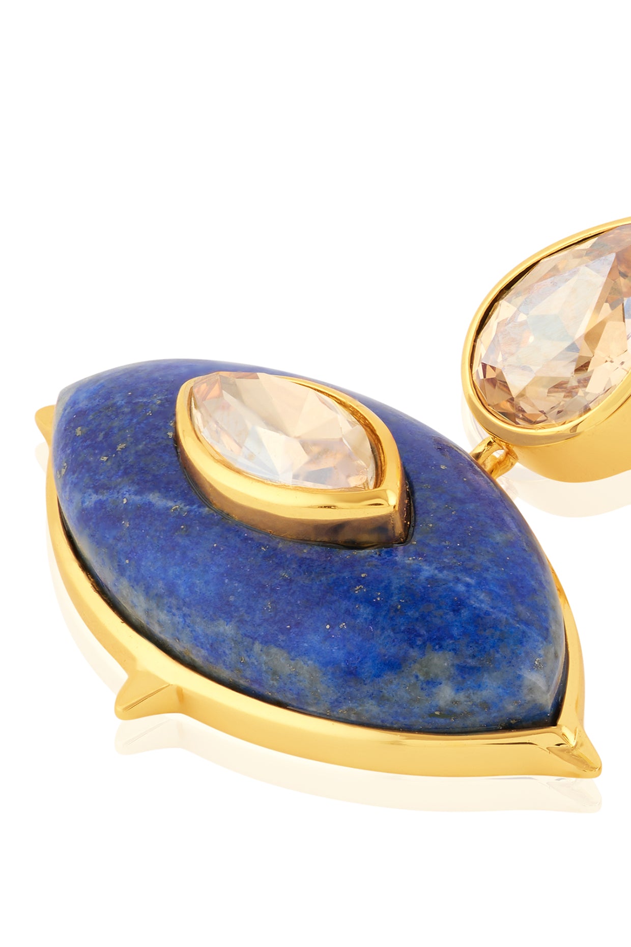 Rune Eye Drop Earrings 18kt Gold Plated