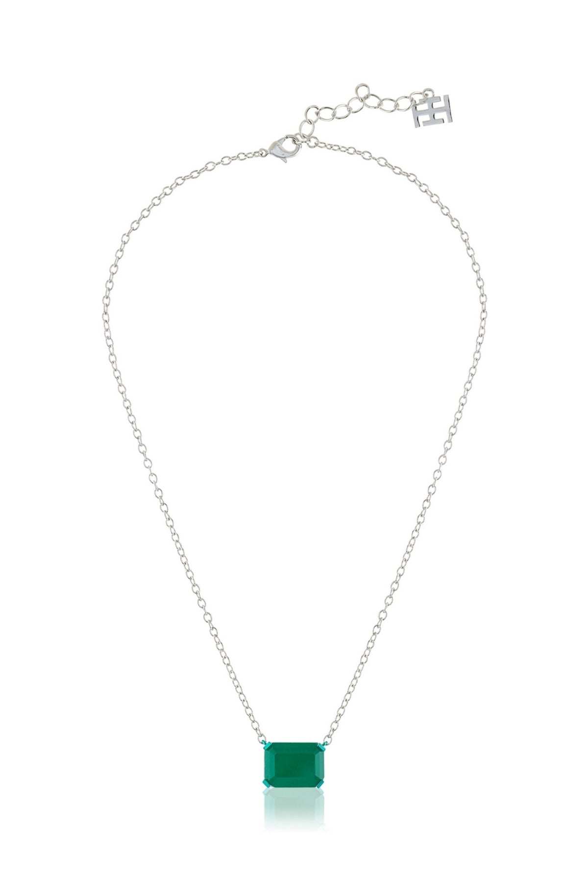 Emerald Botox Pendant Necklace