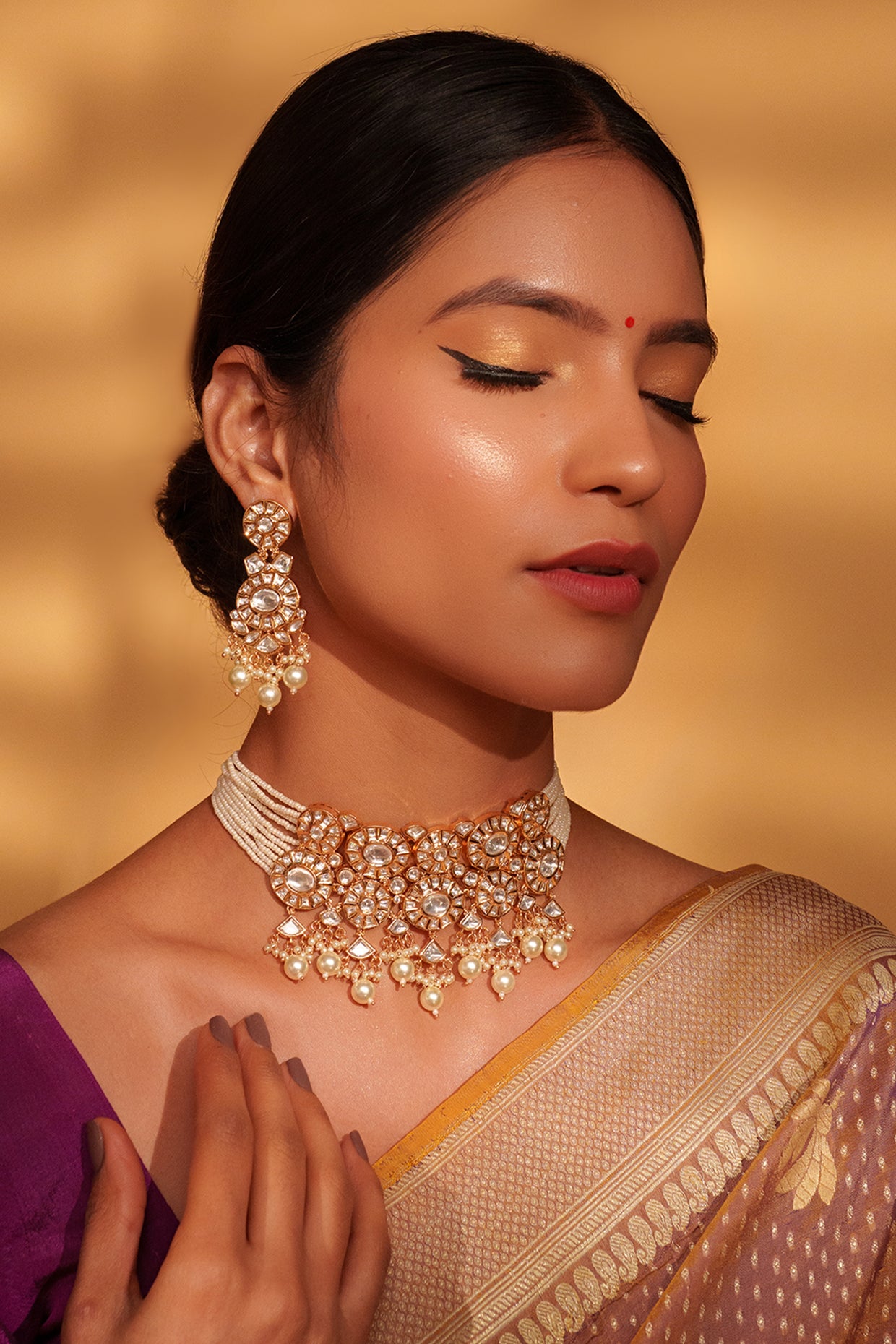 Zal Kundan Choker Set