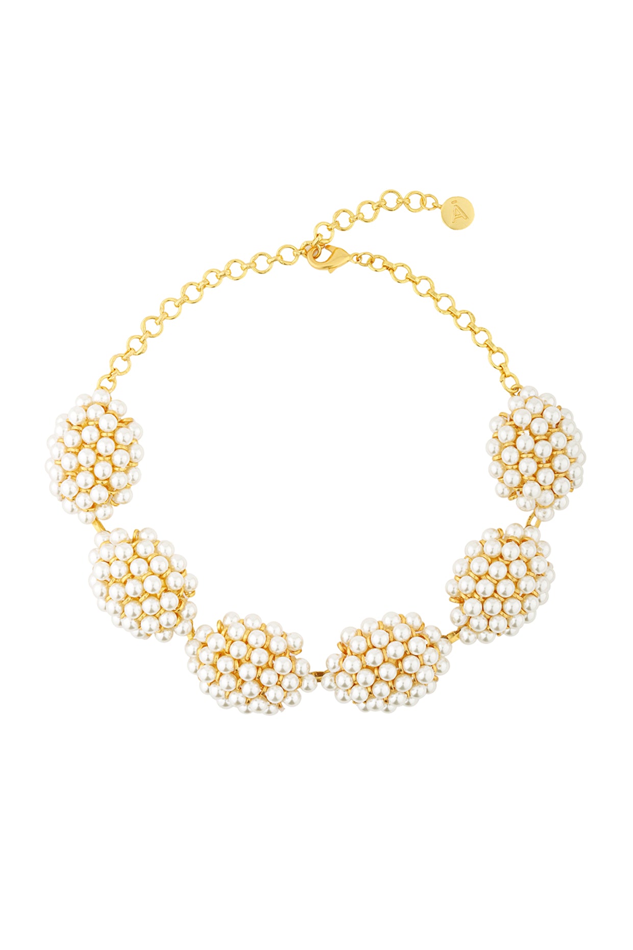 Cluster Choker 22Kt Gold-Plated