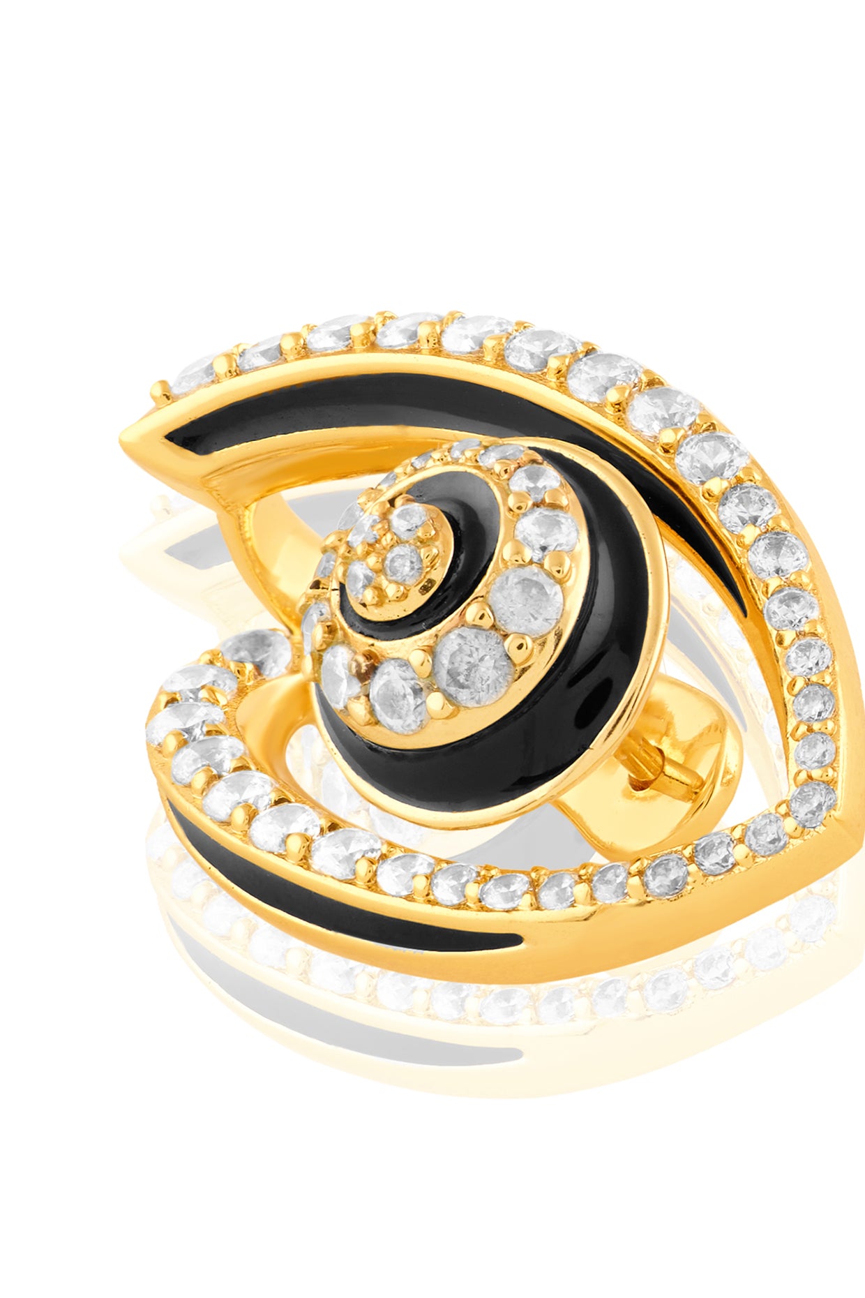 Somnia Eye Studs In 18Kt Gold Plated