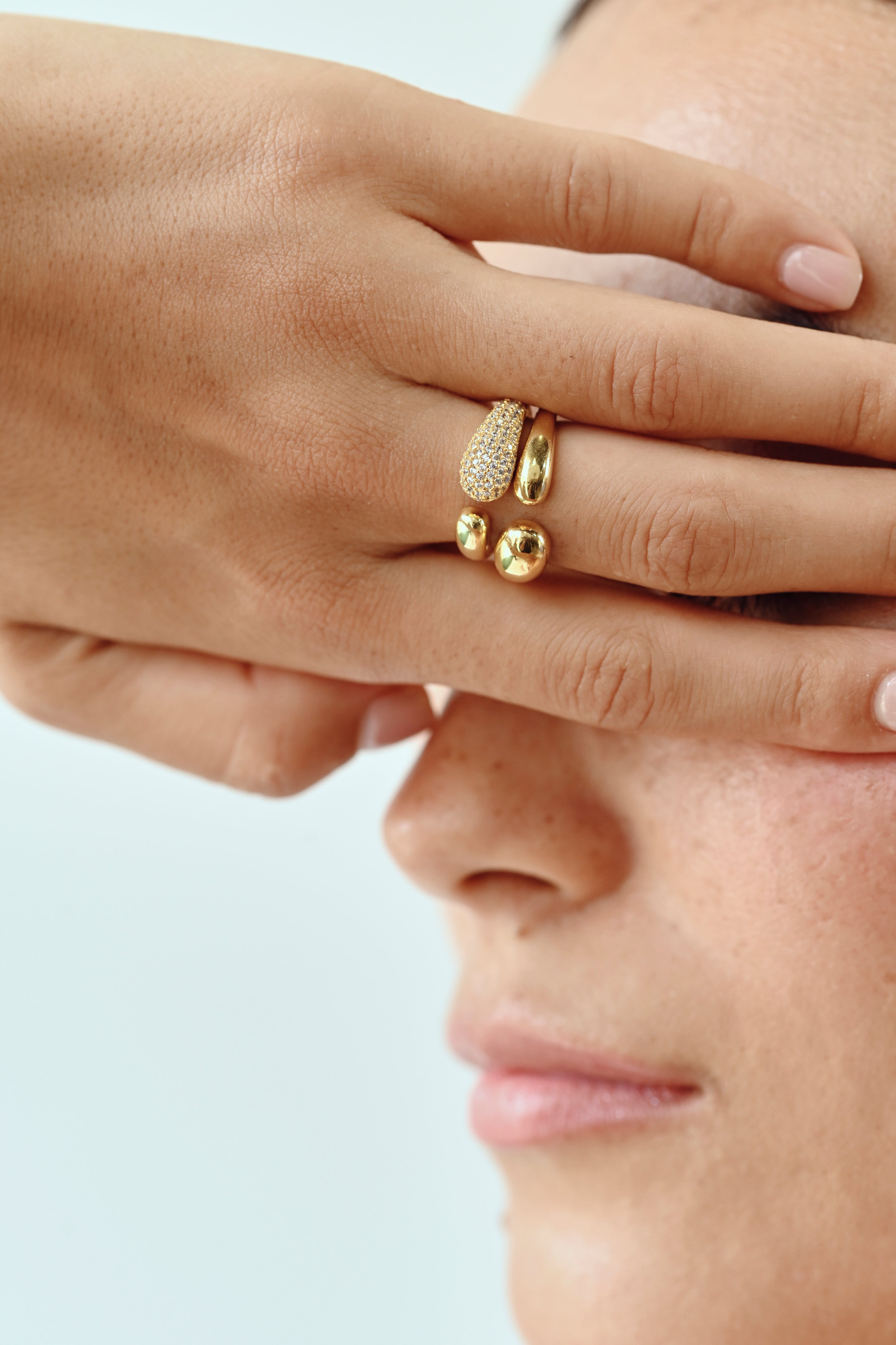 18Kt Gold Plated Zircon Band