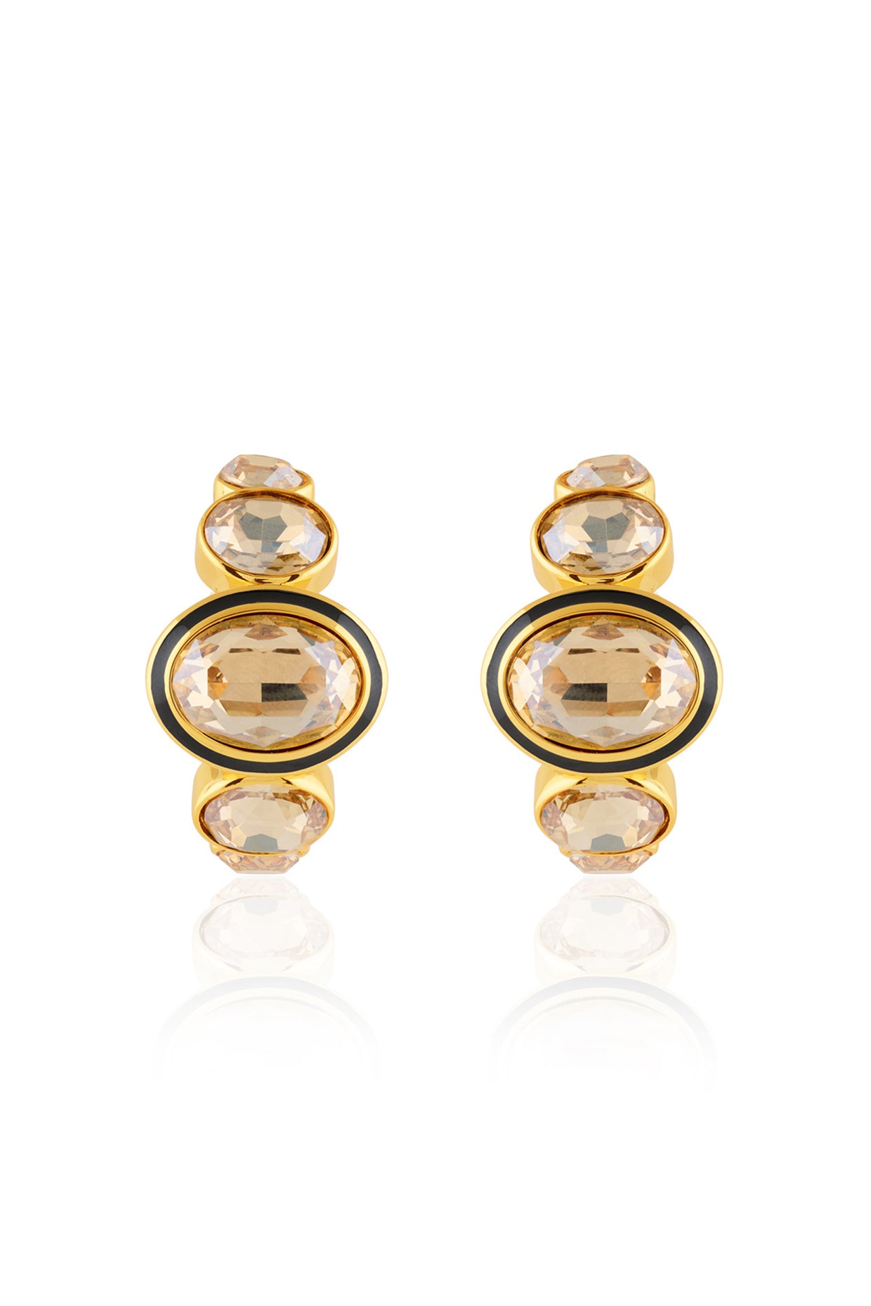 Opalyn Statement Hoops 18kt Gold Plated