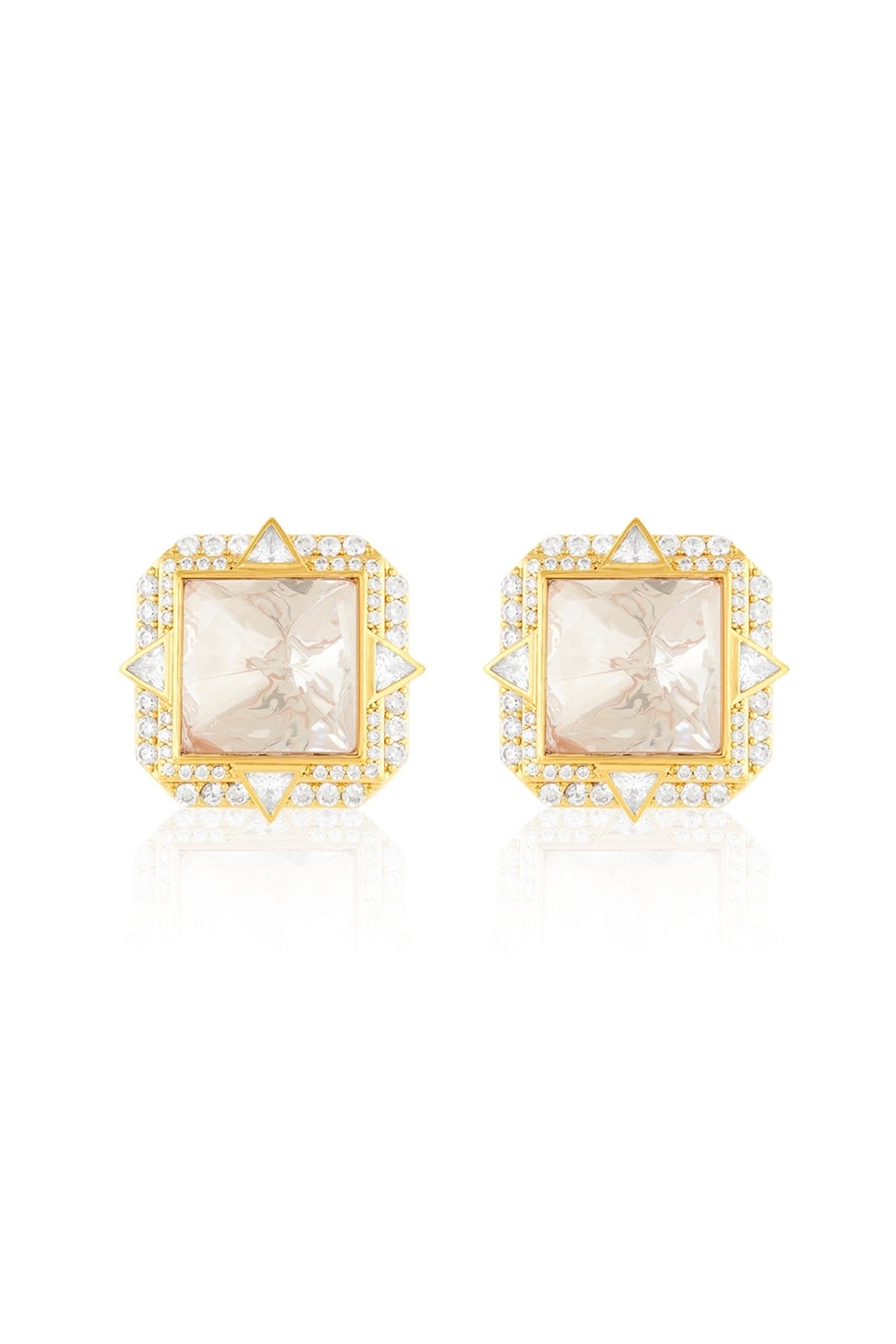 Polki Sitara Stud Earrings