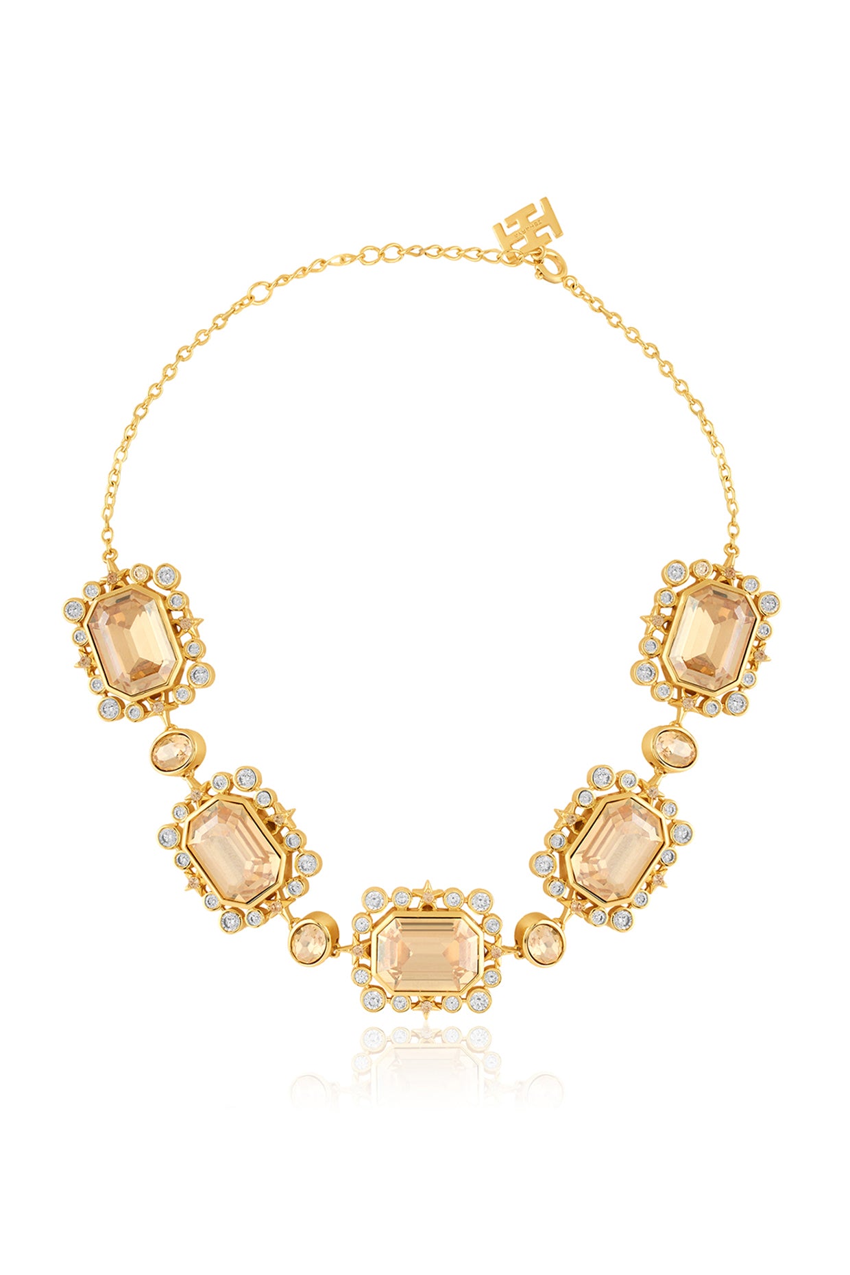 Orbitra Choker Necklace In 18Kt Gold Plated