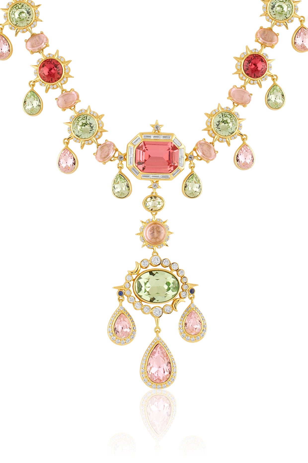 Delphinus Statement Necklace In 18Kt Gold Plated