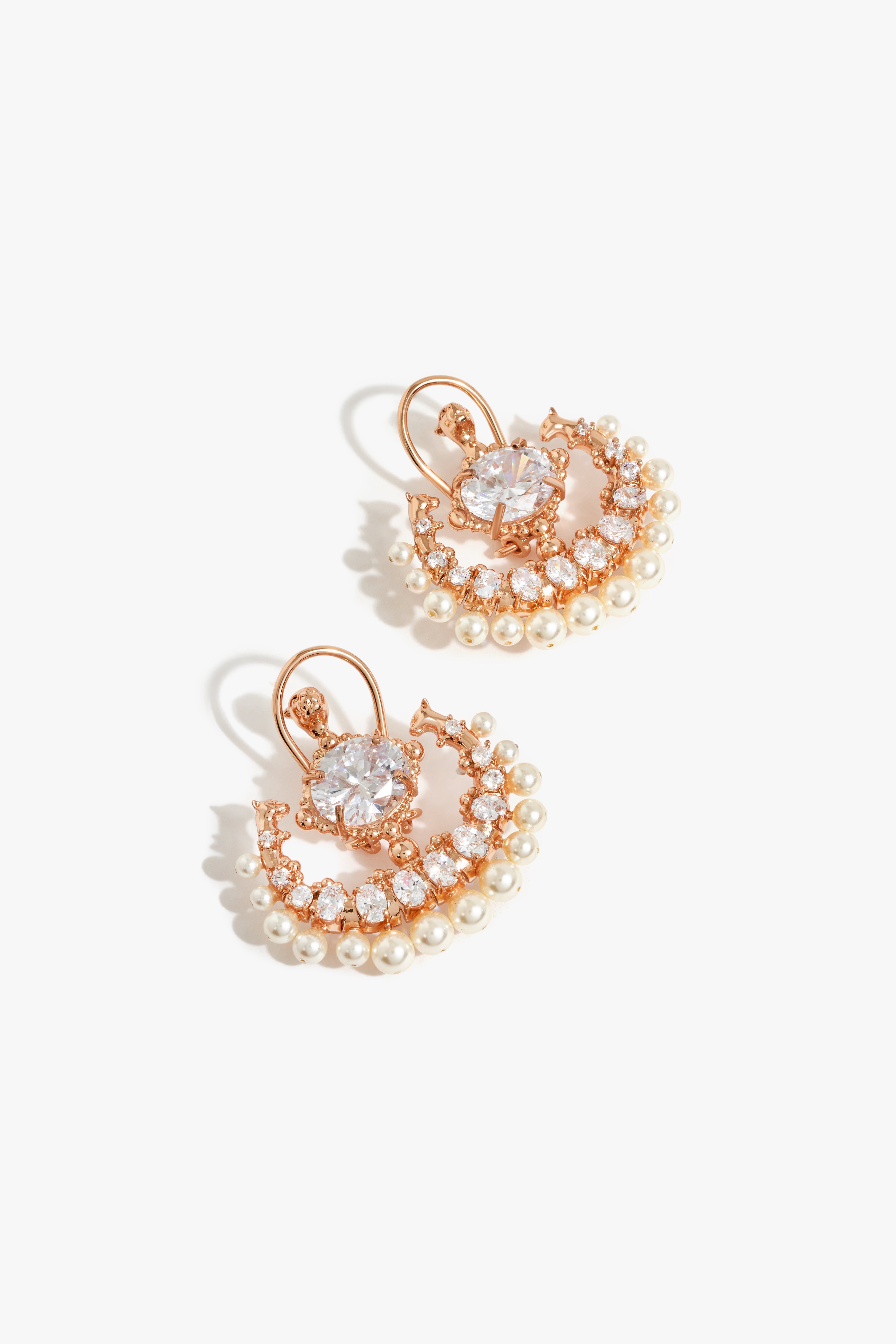 Trinity of Leopard Majestic Pearl Studs