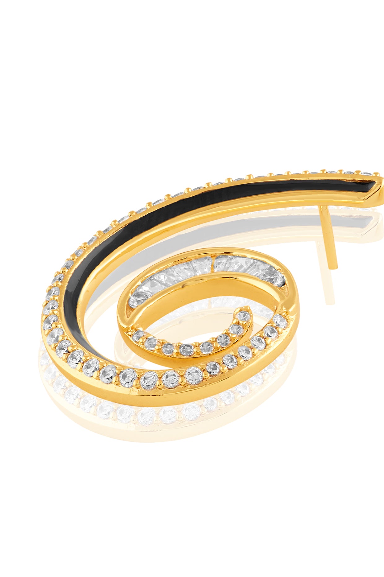 Surra Statement Hoops In 18Kt Gold Plated