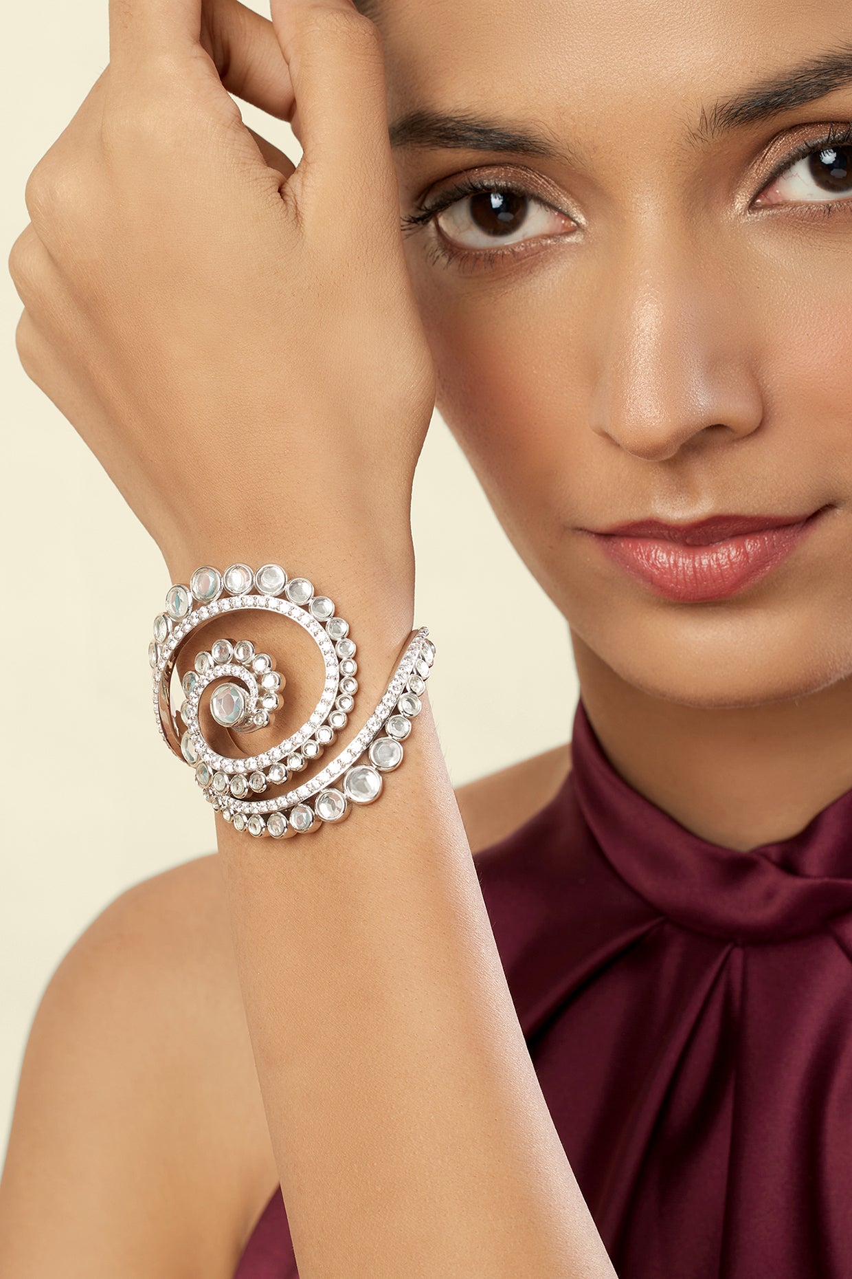 Alfama Cuff Bracelet In 18Kt Gold Plated