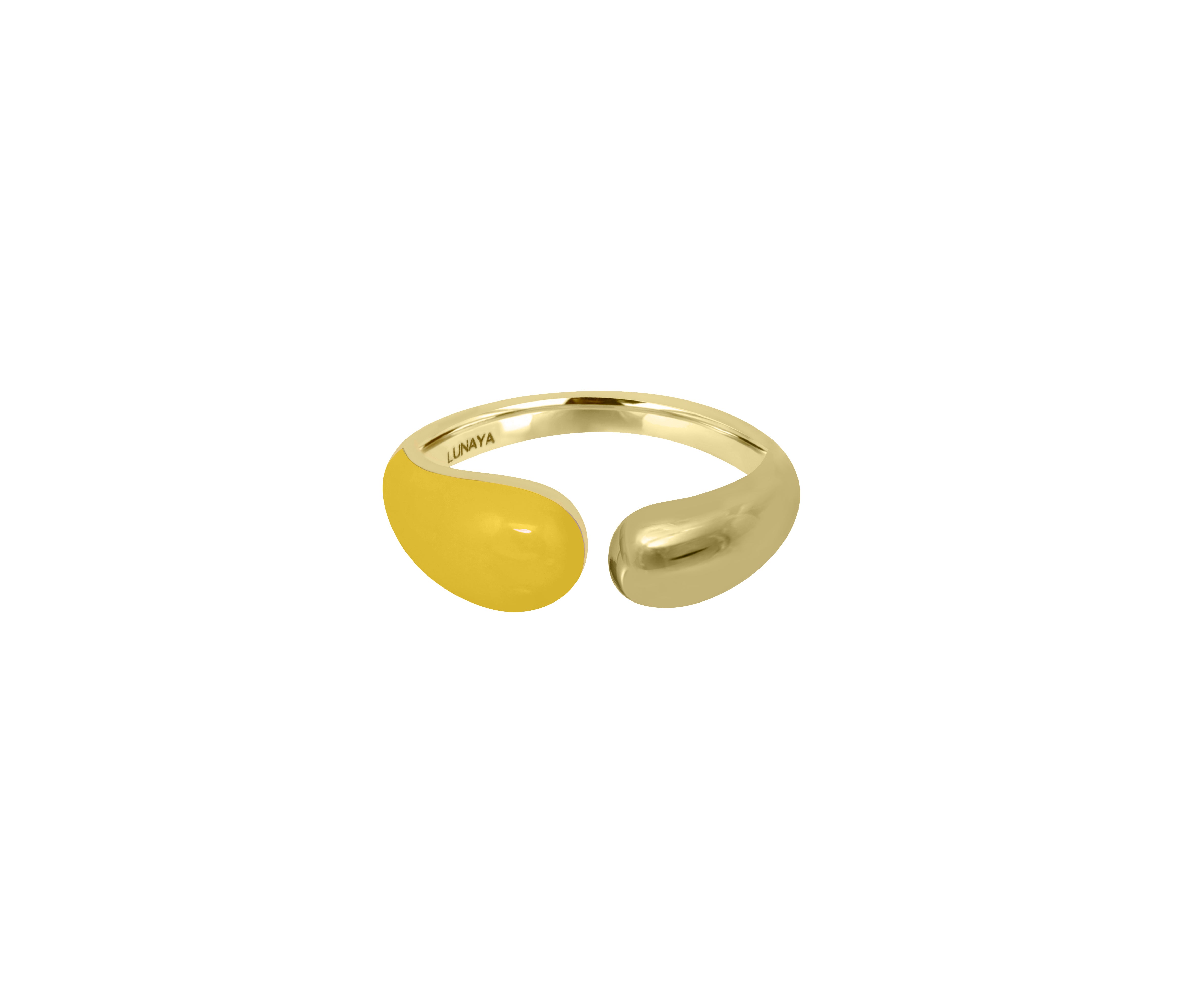 Gold & Yellow Glossed Ring