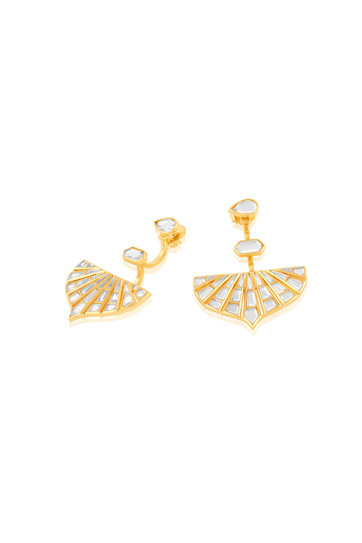 Renda Statement Danglers In 18Kt Gold Plated