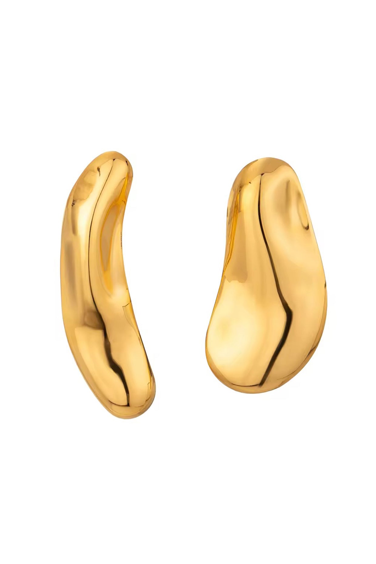 18Kt Gold Plated Liquid Earrings